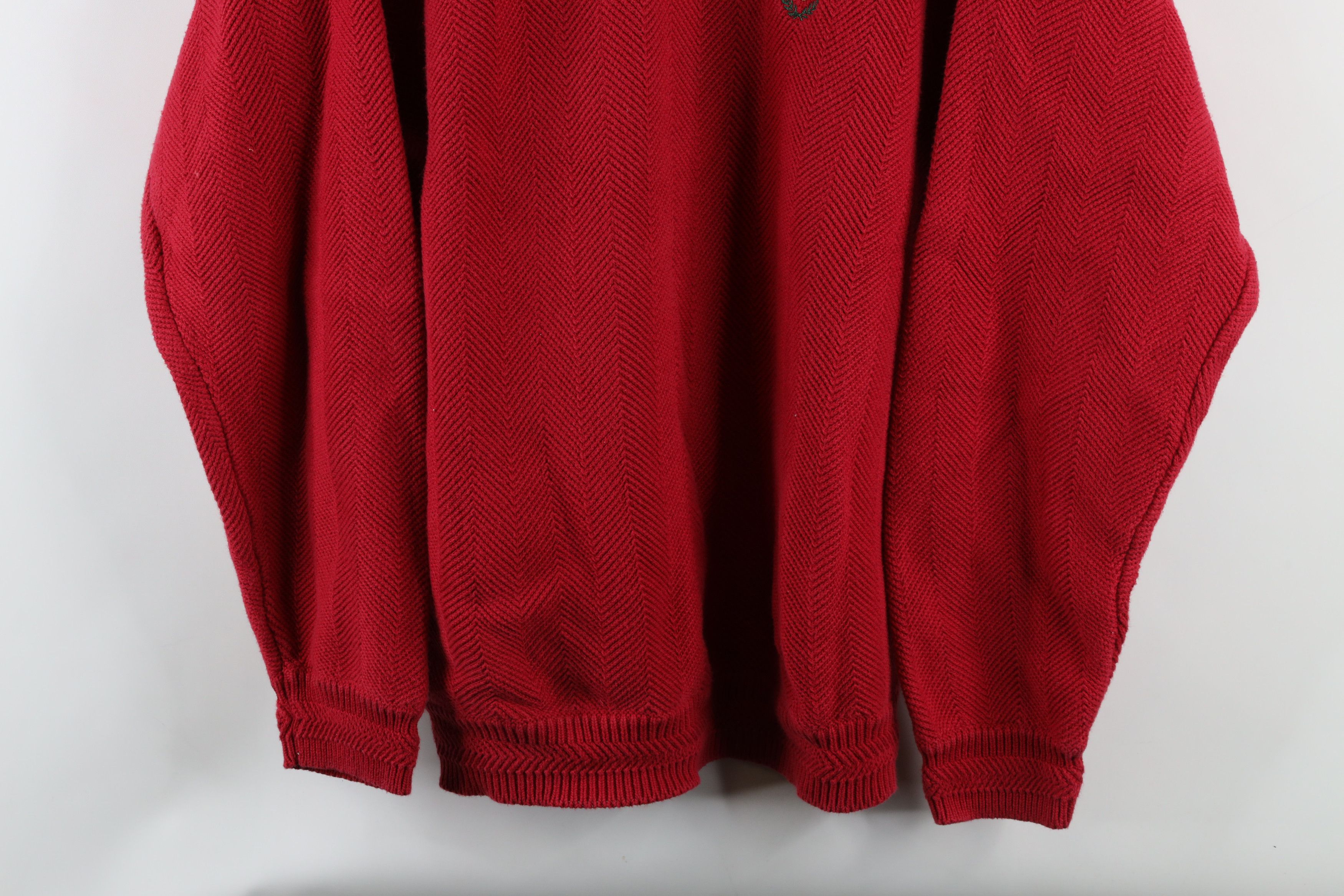Ralph Lauren × Vintage Vintage 90s Chaps Ralph Lauren Herringbone Knit Sweater Size US L / EU 52-54 / 3 - 3 Thumbnail