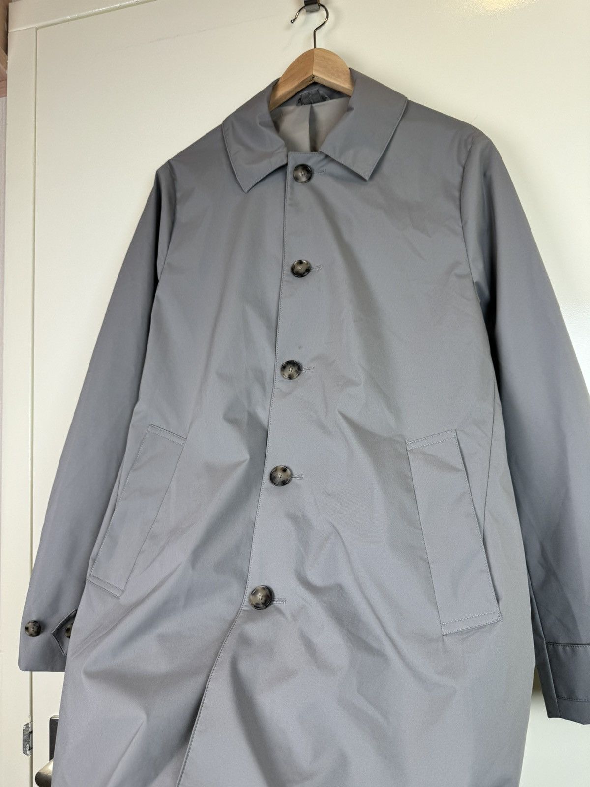 SHINE LUXURY ATELIER MUNRO Frost GGray Car Coat Loro Piana Storm System M Size US M / EU 48-50 / 2 - 9 Thumbnail