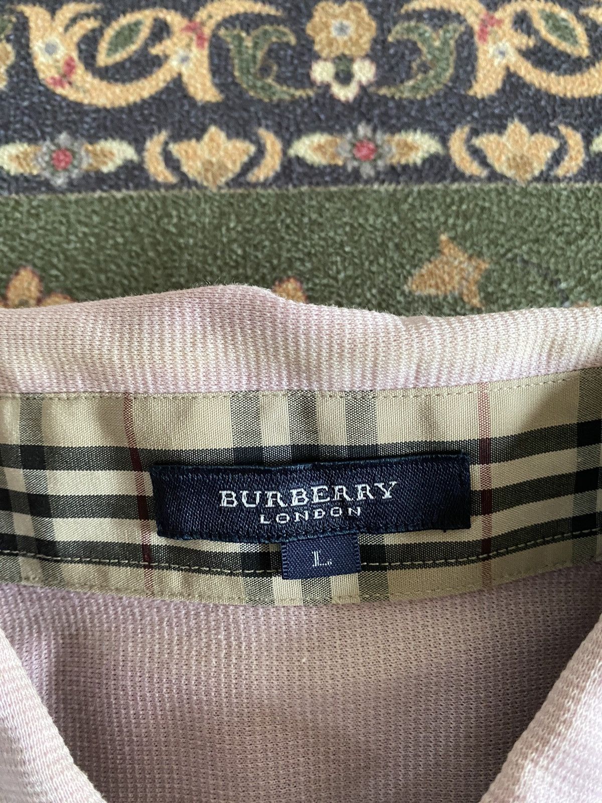 Burberry × Designer 🔥Burberry Small Logo Nice Design Polo Tee Size US L / EU 52-54 / 3 - 7 Thumbnail