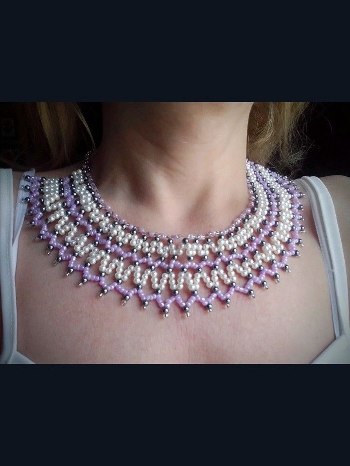 Handmade Necklace Ethnic Cleopatra Egyptian Netted Elegant Size ONE SIZE - 3 Thumbnail