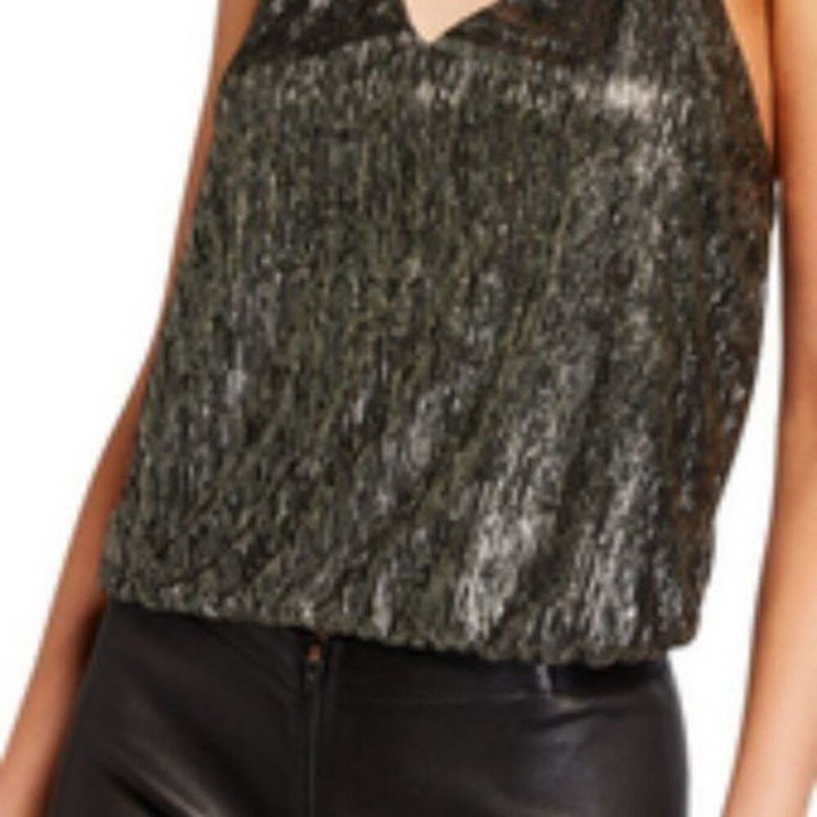 Alice + Olivia Alice + Olivia Fern Halter Cross Front Top L Size L / US 10 / IT 46 - 9 Thumbnail