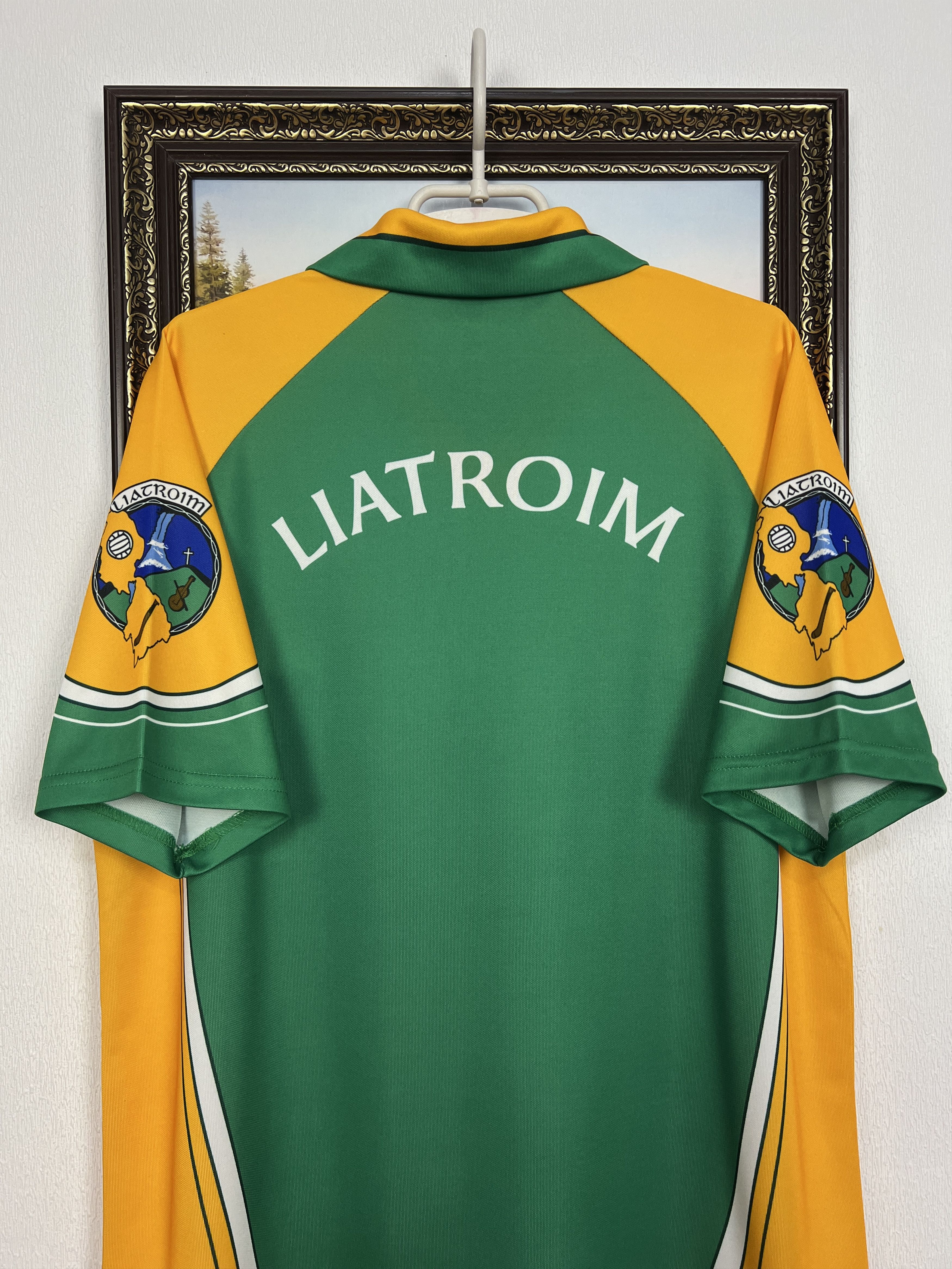 O'Neill Vintage 2000's Leitrim GAA Jersey Sport Shirt Trikot Size US L / EU 52-54 / 3 - 8 Thumbnail