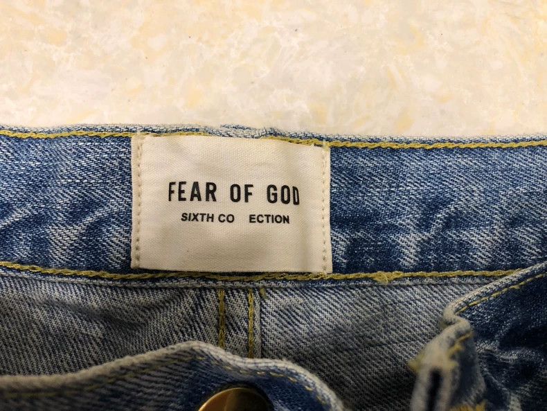 Fear of God Fear of God Streamer blue cow Size US 34 / EU 50 - 2 Thumbnail