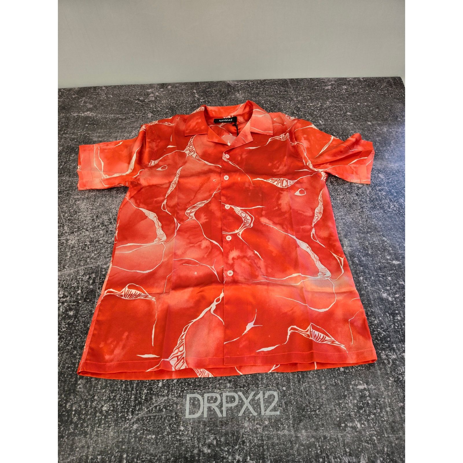 Nahmias Size XS-NAHMIAS Tie Dye Red Silk Button Down Shirt Size XS Size US XS / EU 42 / 0 - 1 Thumbnail