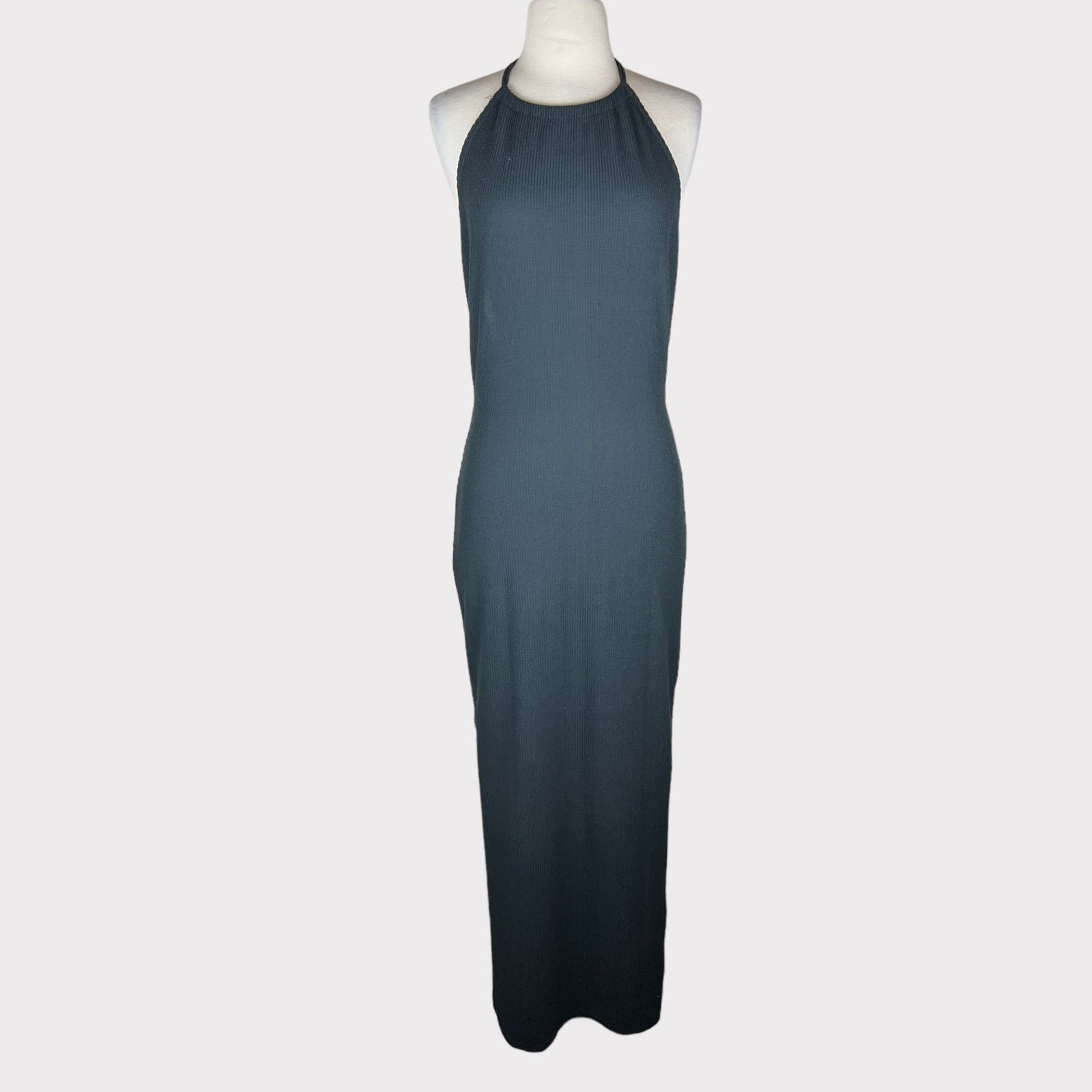 Nasty Gal Nasty Gal | Ripple Rib Halterneck Maxi Dress | Size 8 Size M / US 6-8 / IT 42-44 - 7 Thumbnail