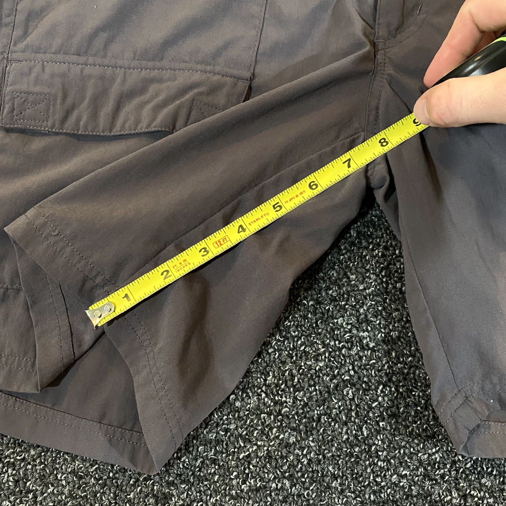 Kathmandu Kathmandu Shorts Womens 8 Gray Cargo Chino Khaki 8” Inseam Hiking Outdoors Size 30" / US 8 / IT 44 - 6 Thumbnail