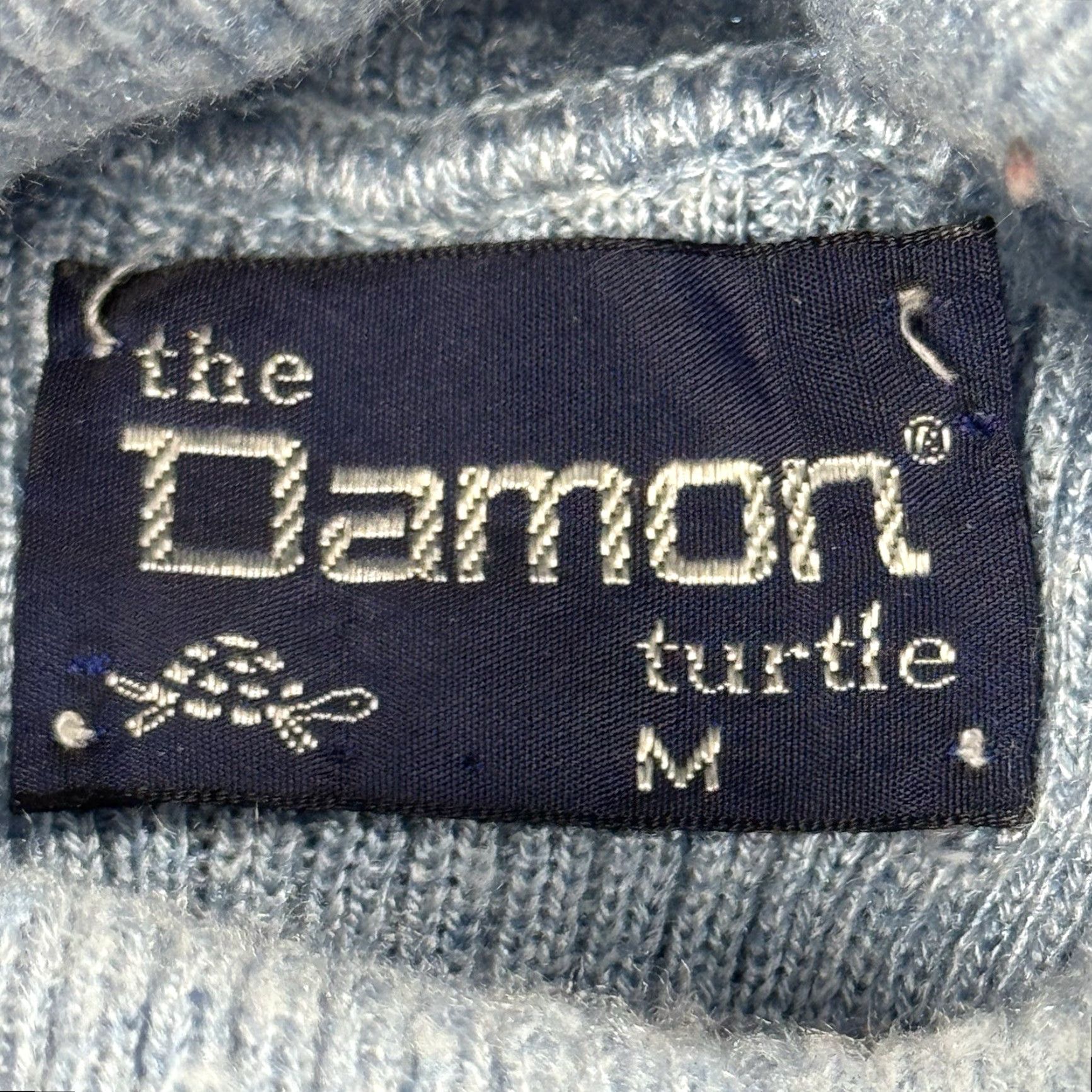 Vintage VINTAGE The Damon Turtle Sweater Shirt Women Slim Turtleneck Heathered Blue Size M 80s 90s Geek Knitted Knit Long Sleeve Size M / US 6-8 / IT 42-44 - 3 Thumbnail