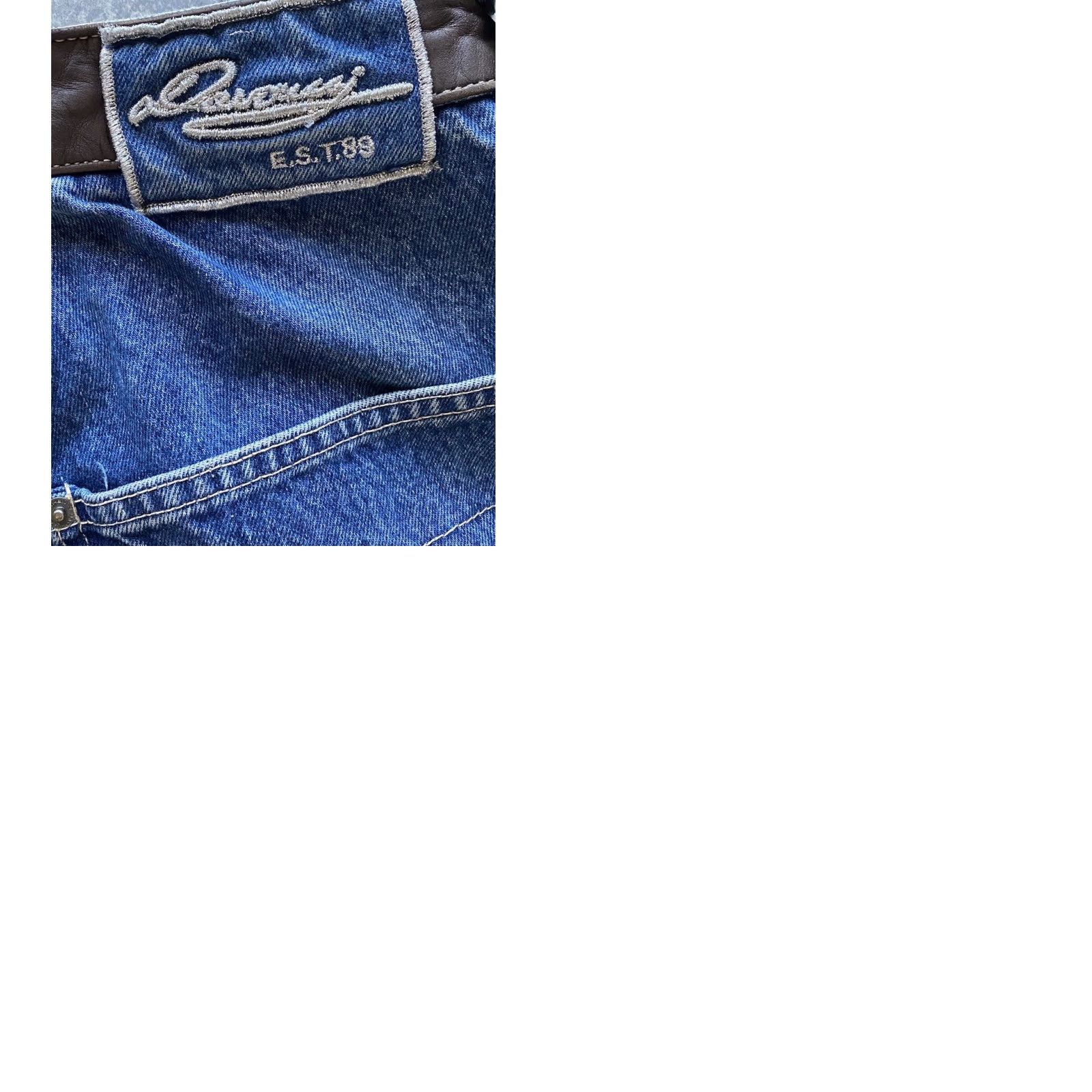 Vintage Davoucci Jeans Men Blue 34x33 Hong Kong Regular Jeans Pants 34 33 Mens Blue Hong Kong Davoucci Jeans Size US 34 / EU 50 - 10 Thumbnail