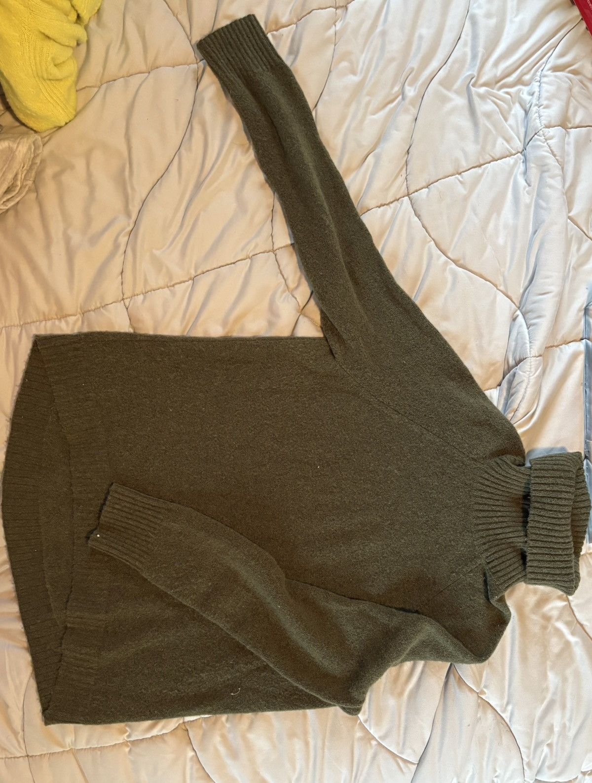 J.Crew J. Crew Green Turtleneck Sweater Size S / US 4 / IT 40 - 1 Thumbnail