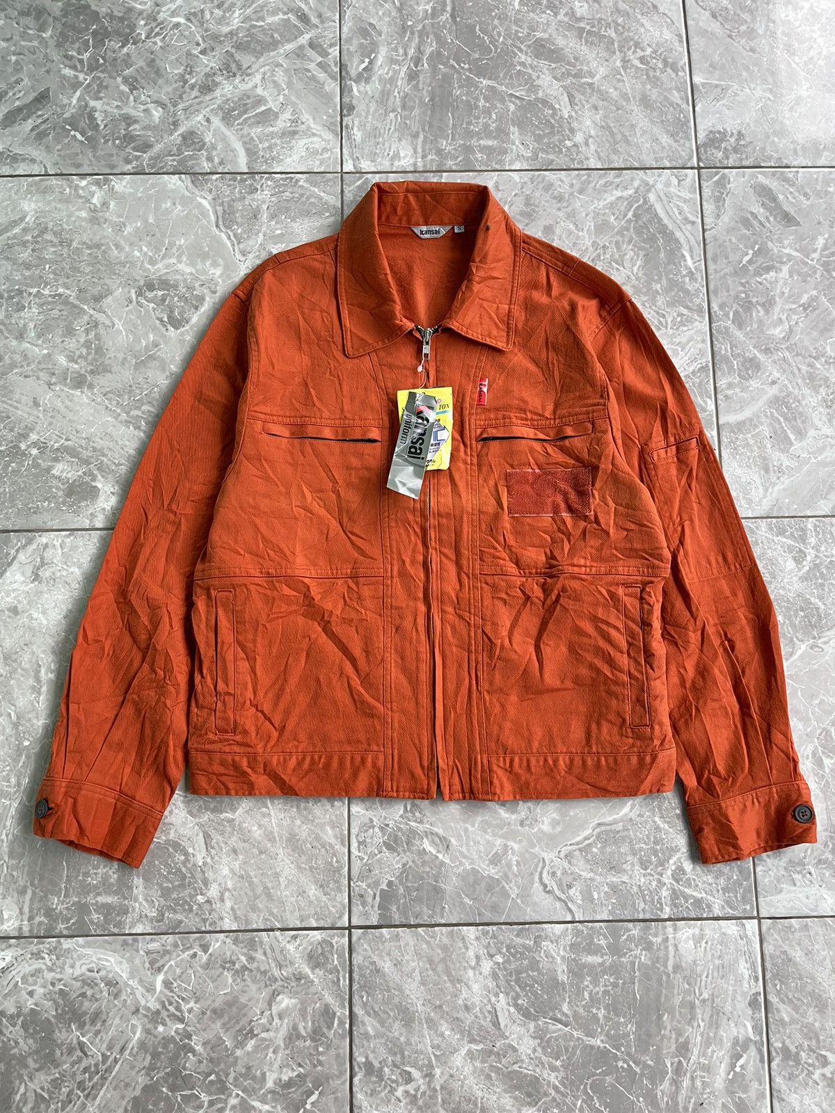 “BNWT” Kansai Cotton Twill Small Logo Jacket