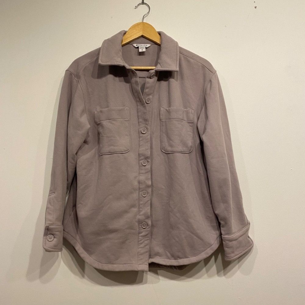 Athleta Athleta Retroplush Lavender Soft Shirt Jacket Small Size S / US 4 / IT 40 - 1 Thumbnail