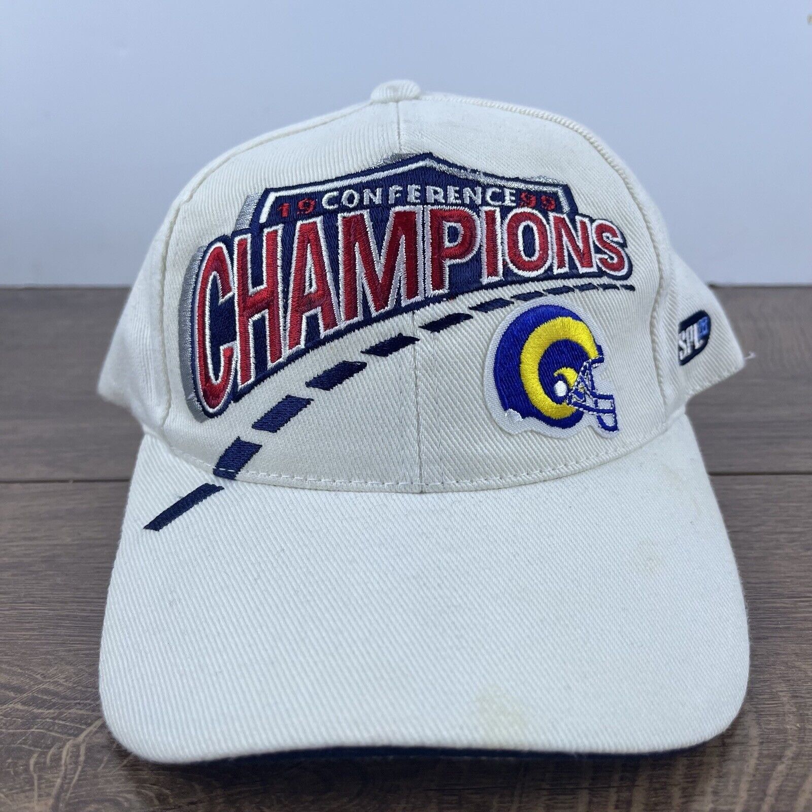 Other 1999 St Louis Rams Champions Hat White Cap Hat Adjustable Ha Size ONE SIZE - 2 Thumbnail