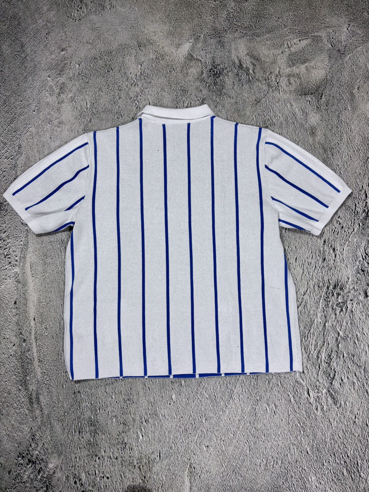 Adidas × Human Made Adidas Human Made polo T-shirt blue striped jersey Size US M / EU 48-50 / 2 - 7 Thumbnail