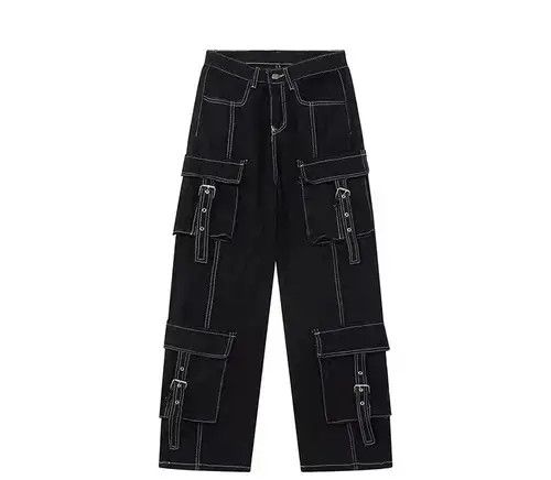 Jean Retro workwear multi-pocket wide-leg jeans Size US 32 / EU 48 - 1 Thumbnail