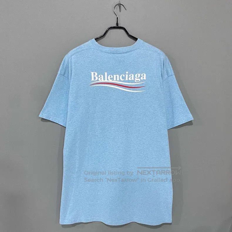 Balenciaga Balenciaga Haze Blue Coke Short Sleeve Size US S / EU 44-46 / 1 - 3 Thumbnail