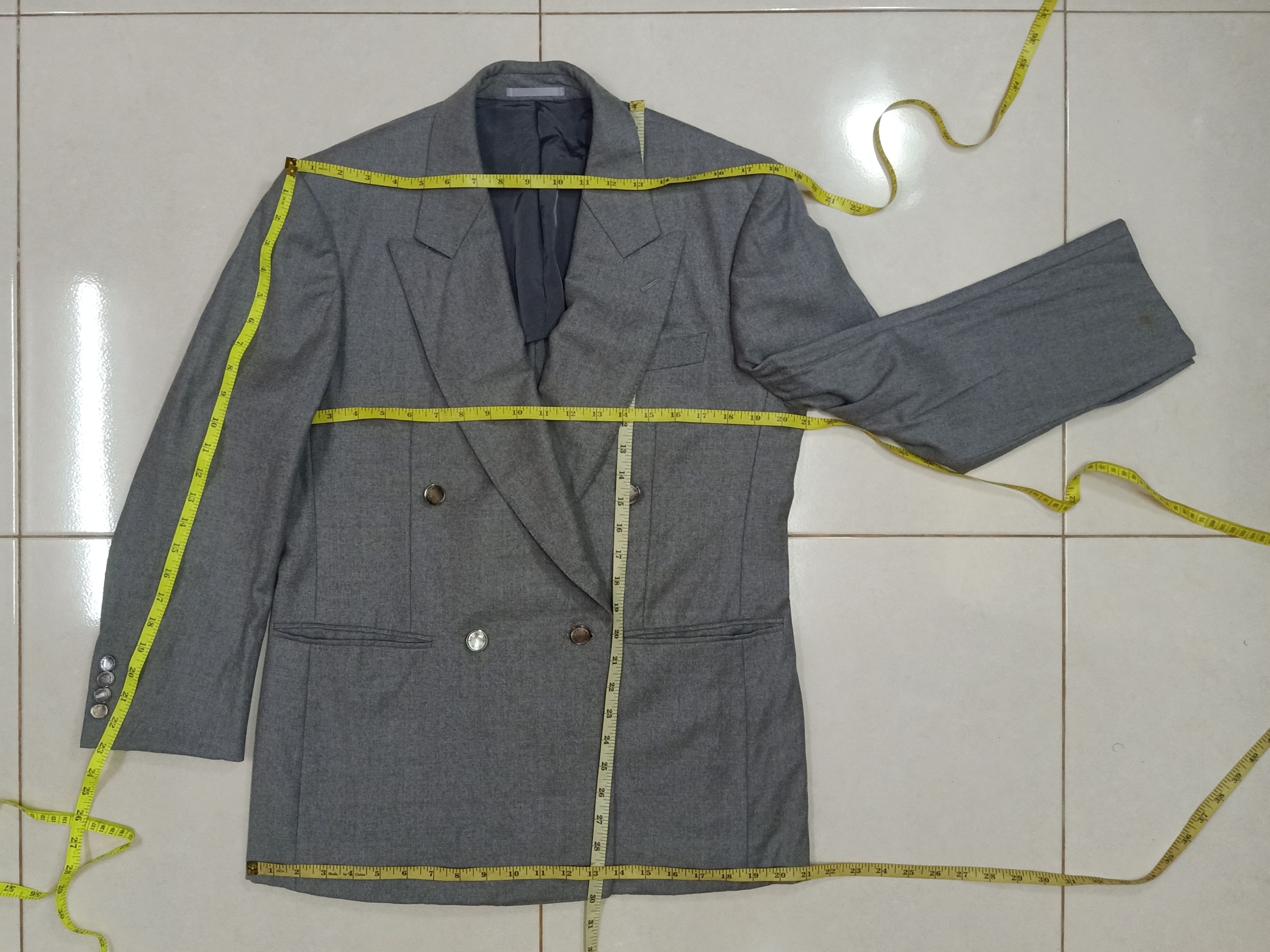 Lanvin × Other LANVIN Classique Paris Wool Gray Color Full Button Blazers Size 46R - 10 Thumbnail