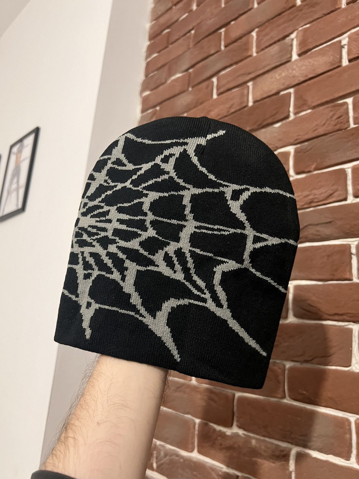 Spyder Vintage Y2k Spyder Spiderweb Spider Beanie Alternative Hype Size ONE SIZE - 1 Preview