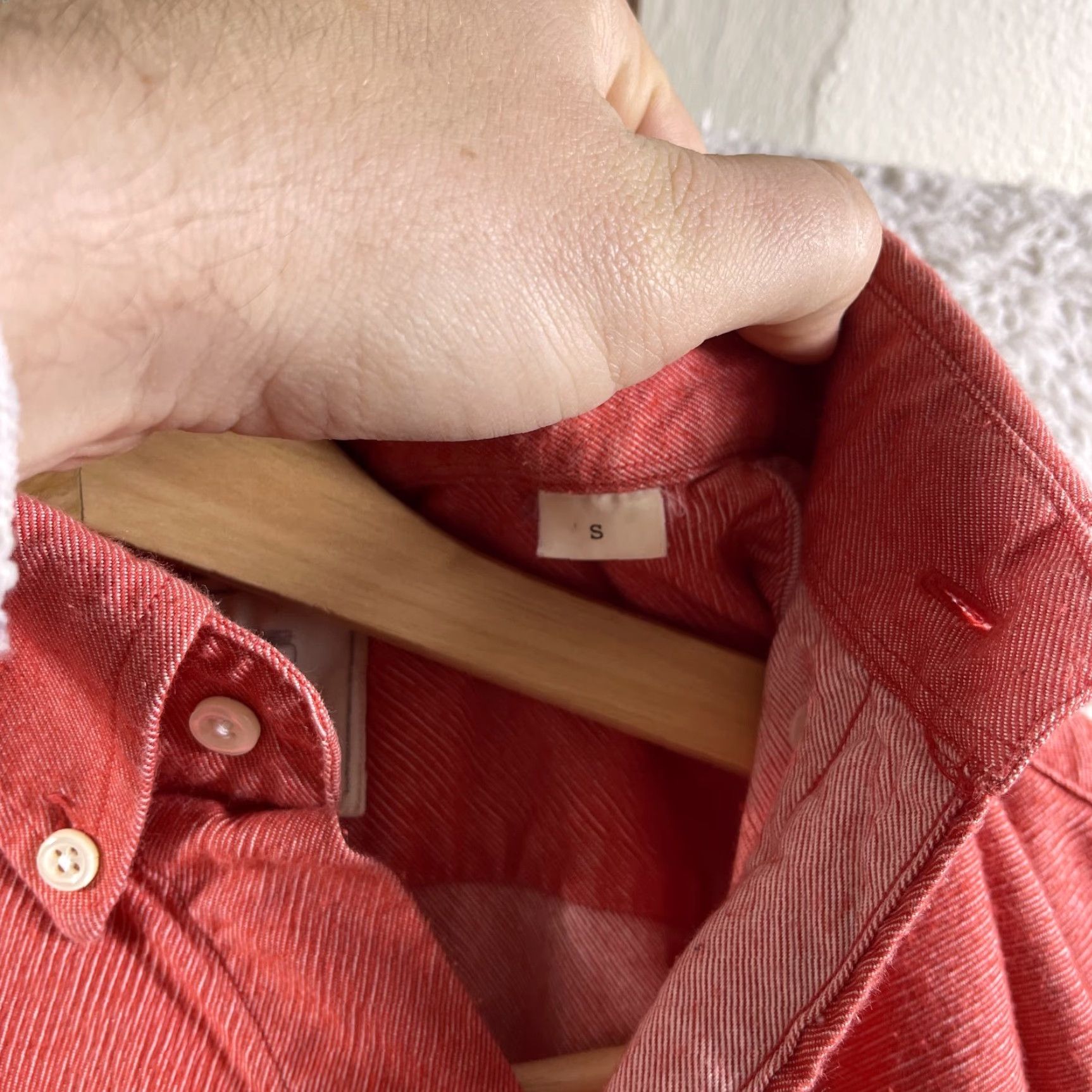 Vintage Ole Mason Jar Shirt Mens Small Red Button-Up Long Sleeve Made in USA Workwear Size US S / EU 44-46 / 1 - 4 Thumbnail