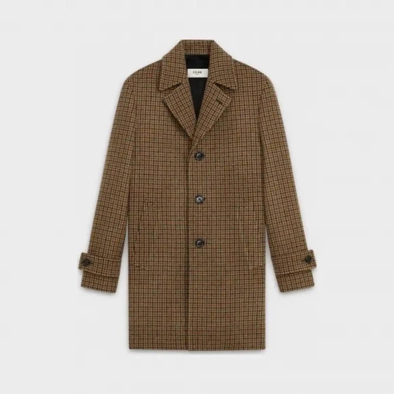 Celine FW19 Celine Pied de Poule Wool Max Coat Hedi Slimane Size US S / EU 44-46 / 1 - 2 Thumbnail