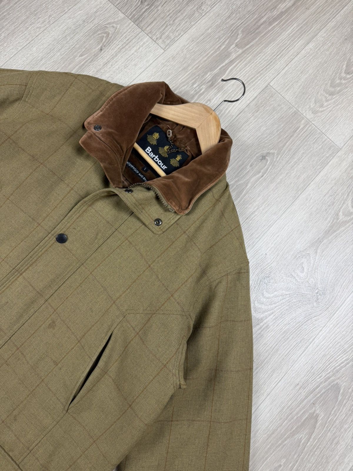 Barbour Barbour Washable Berwick Tweed Jacket Men's Large Green Size US L / EU 52-54 / 3 - 2 Thumbnail