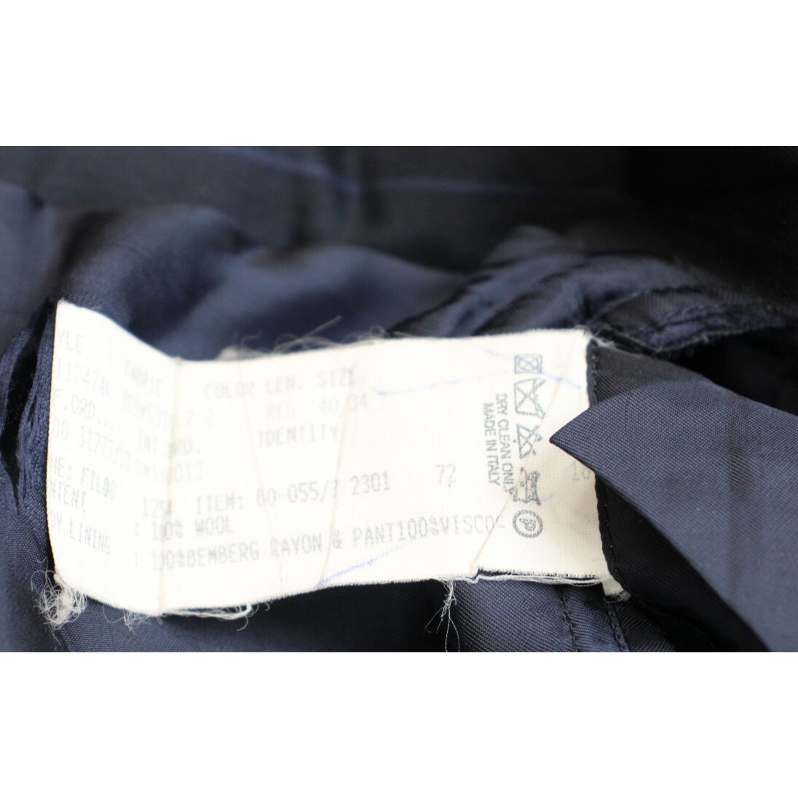 Brooks Brothers Brooks Brothers Suit Blazer Mens 40R Navy Blue Striped Wool Size 40R - 6 Thumbnail
