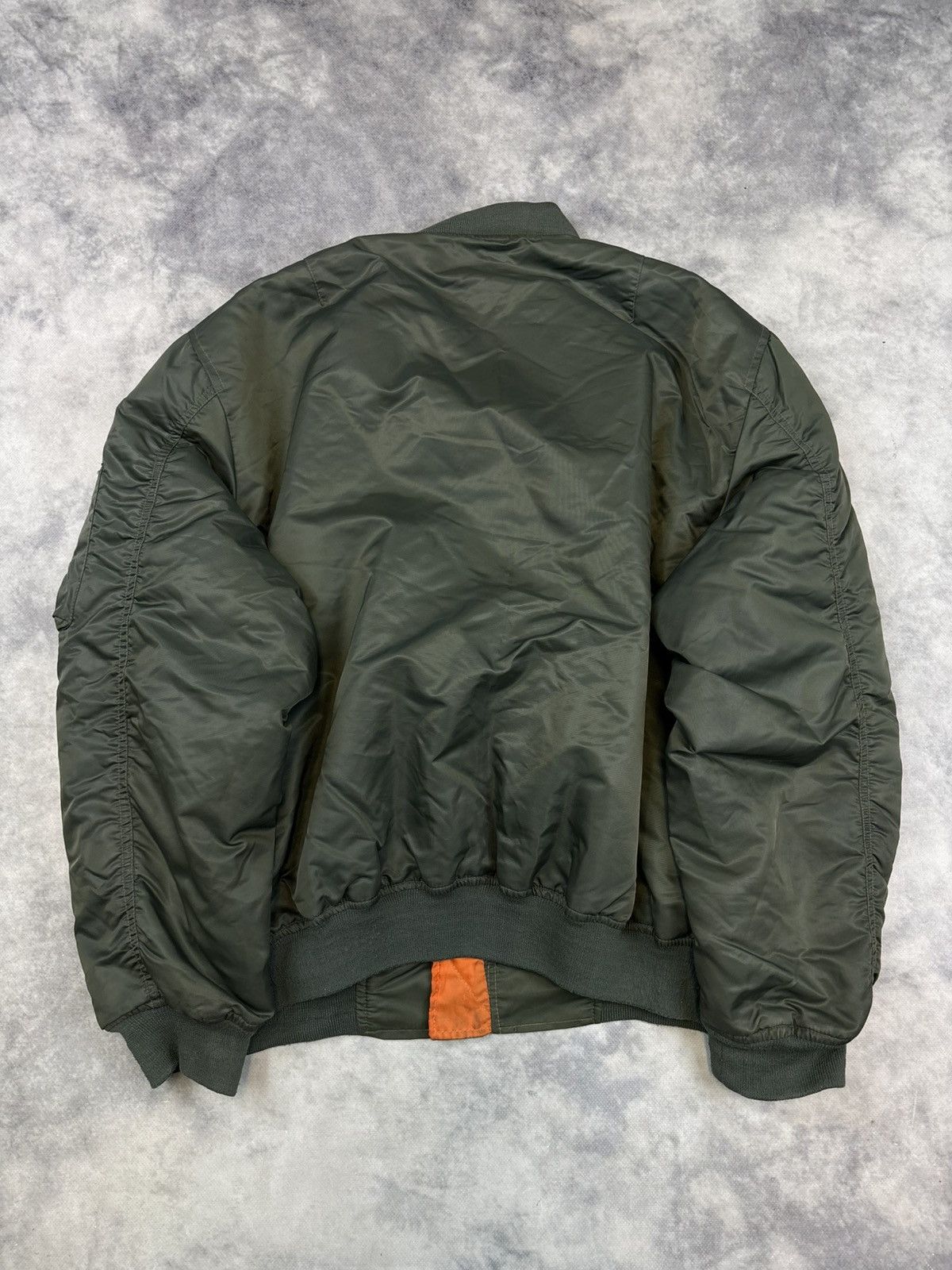 Alpha Industries × Vintage Vintage Bomber Military Army Flyers Jacket ma-1 drip drill Size US L / EU 52-54 / 3 - 3 Thumbnail