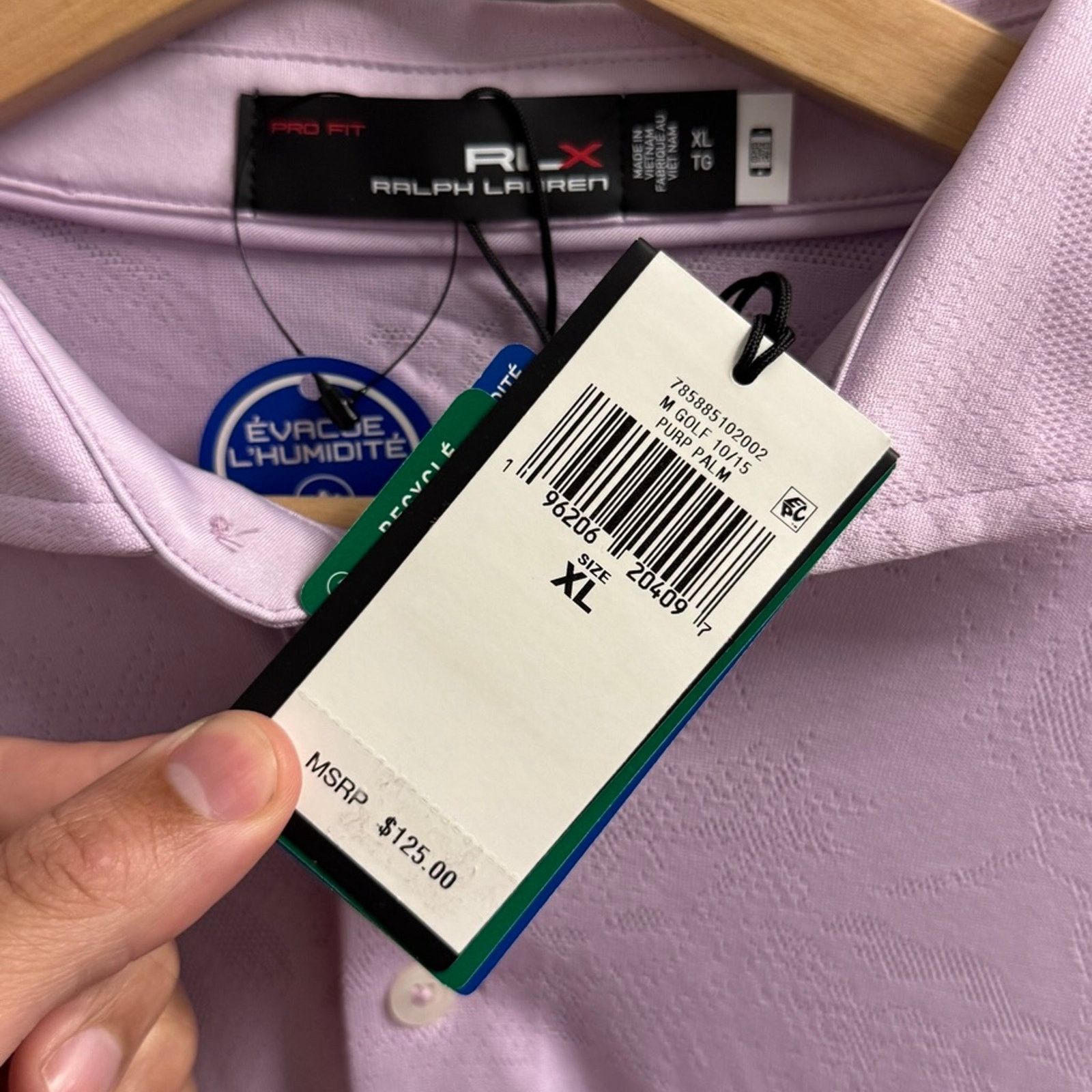 Polo Ralph Lauren RLX Ralph Lauren Custom Slim Fit Performance Polo Shirt Size US XL / EU 56 / 4 - 4 Thumbnail