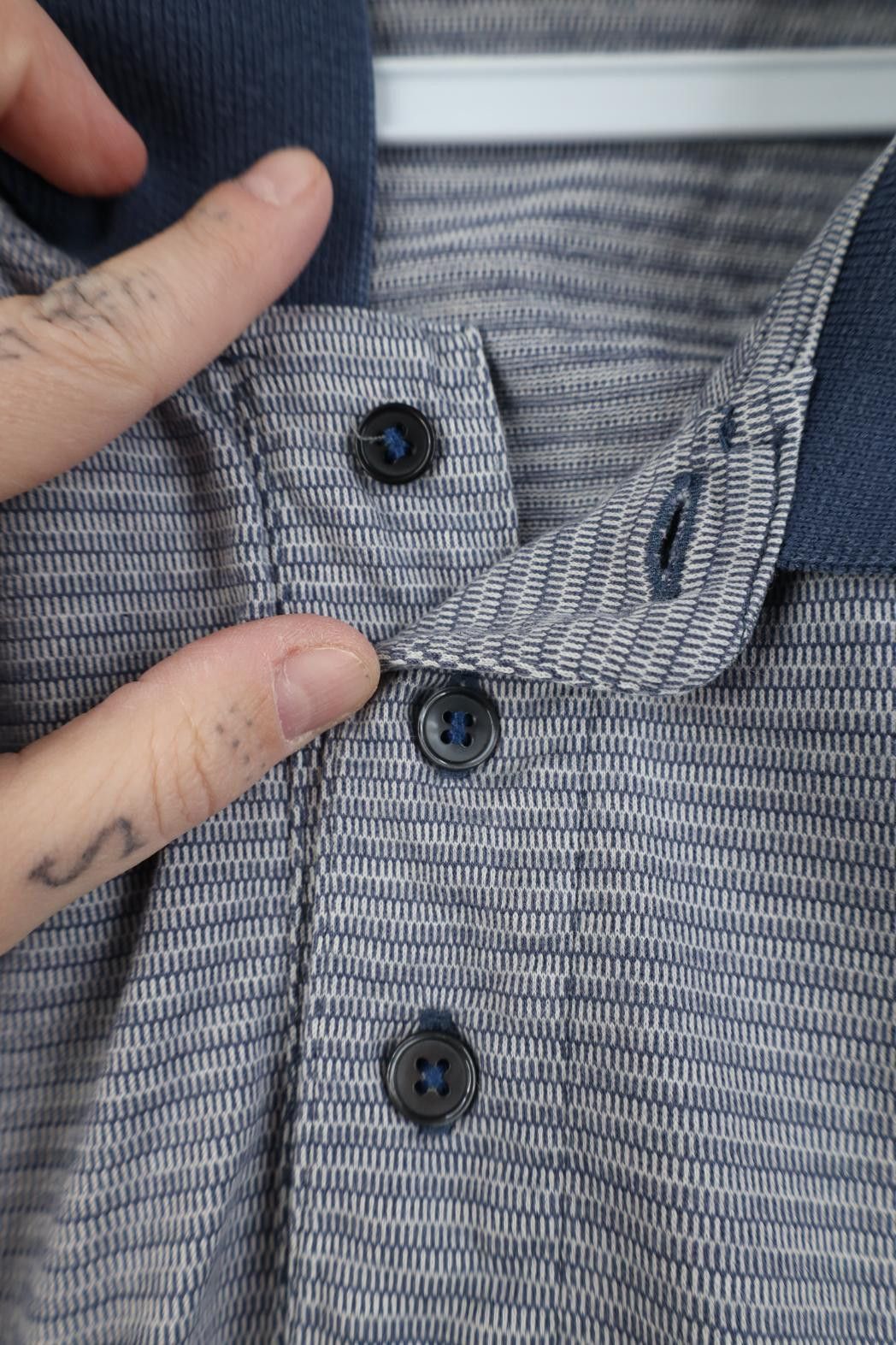 Vintage Vintage 90s Streetwear Striped Knit Collared Golf Polo Shirt Size US XL / EU 56 / 4 - 4 Thumbnail