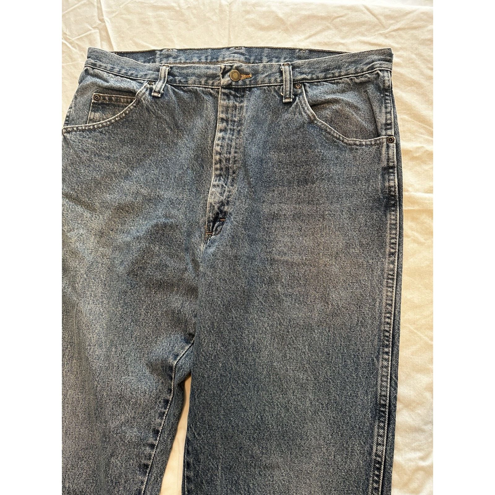 Wrangler Wrangler Men's Jeans Blue 38x34 Regular Fit Western Cowboy Size US 38 / EU 54 - 3 Thumbnail