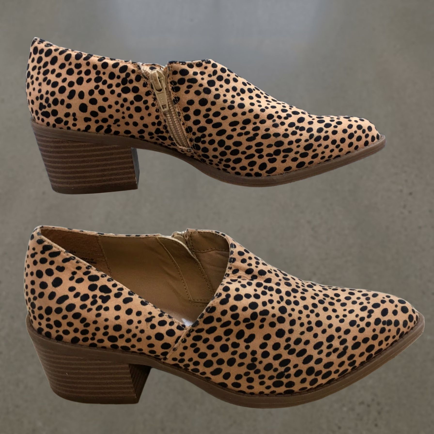 Vintage Maurices Boots Womens Brown Amanda Stitch Low Side Shootie Leopard Size US 8 / IT 38 - 1 Thumbnail