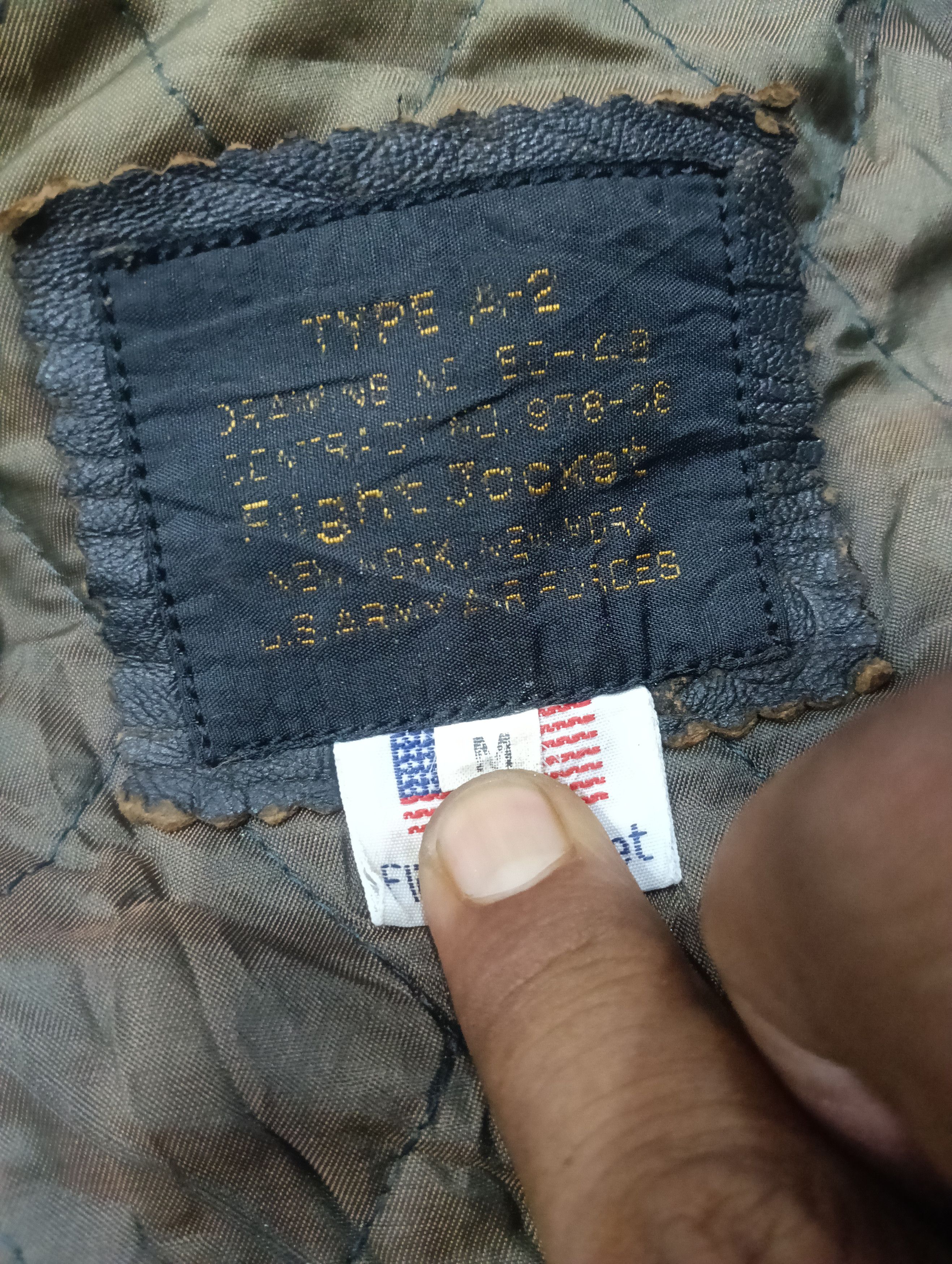 Avirex Vintage Repro Flight Jacket Us Army Size US XL / EU 56 / 4 - 9 Thumbnail