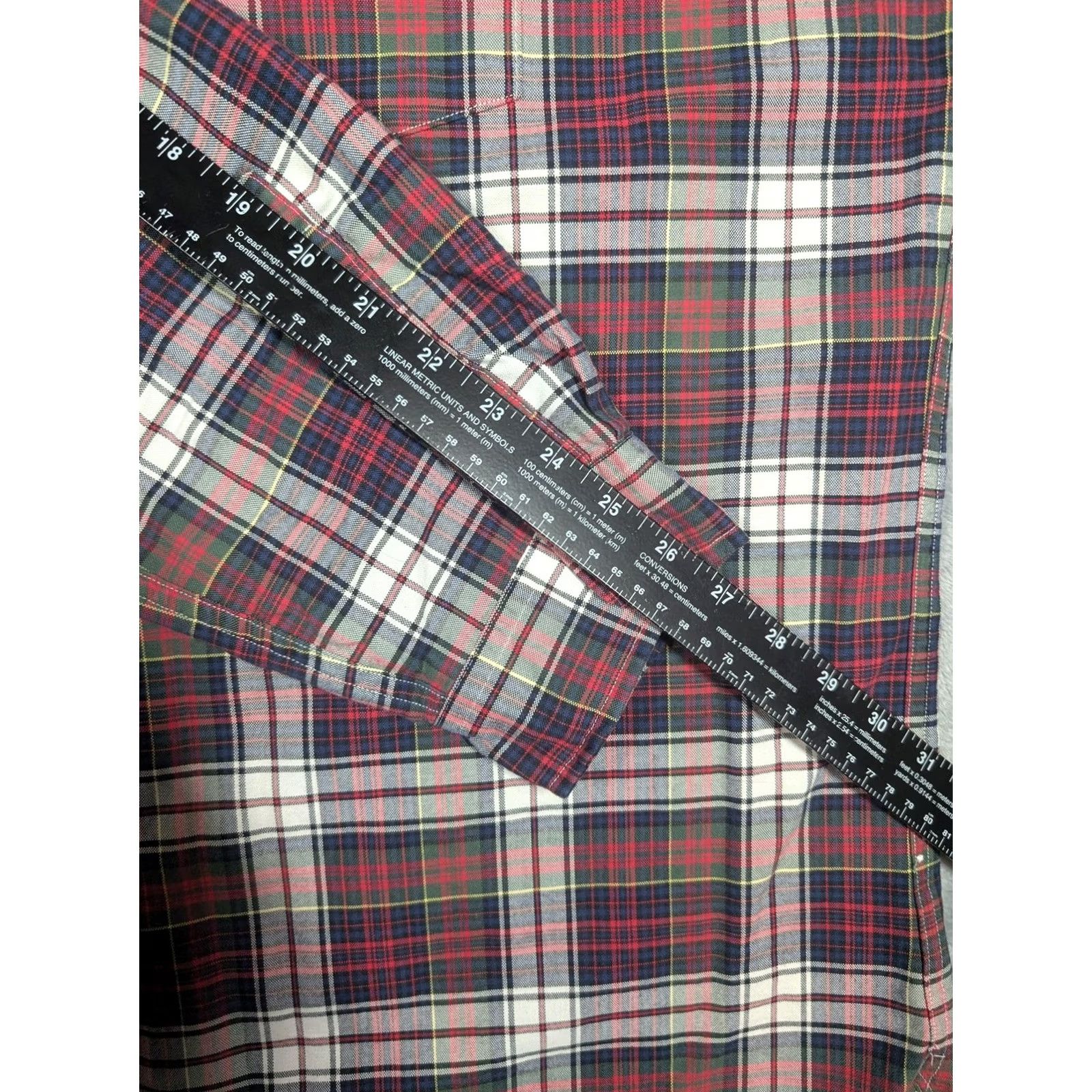 Ralph Lauren Ralph Lauren Shirt Mens 2XL Red Plaid Button-Down Long Sleeve Cotton Size US XXL / EU 58 / 5 - 4 Thumbnail
