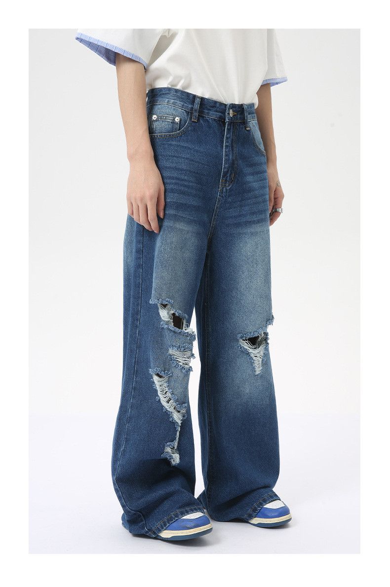 Japanese Brand × Jean Japanese retro fashion distressed washed jeans Size US 32 / EU 48 - 4 Thumbnail