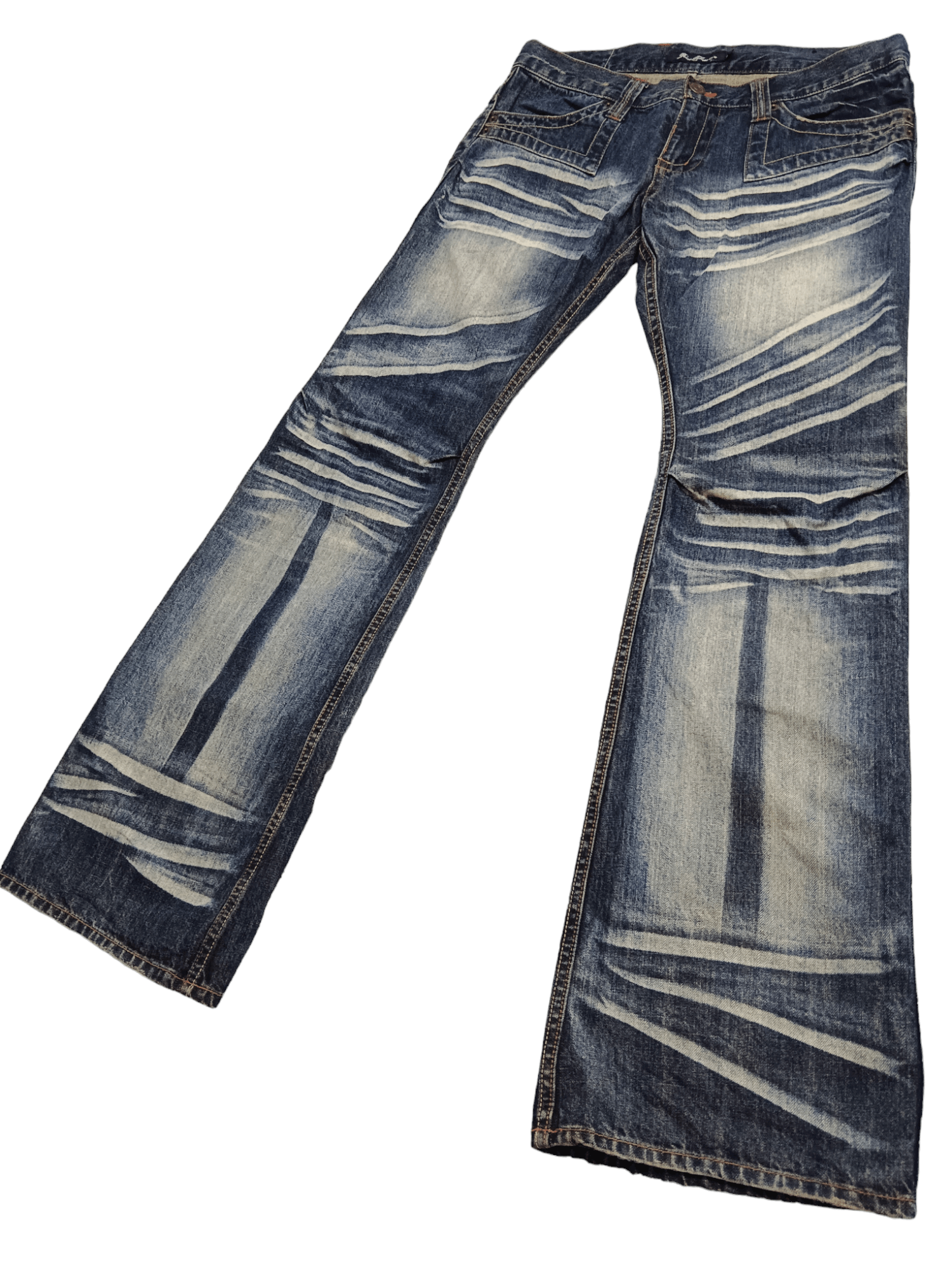 Root Three Clawmark Low Rise Super Flare Denim