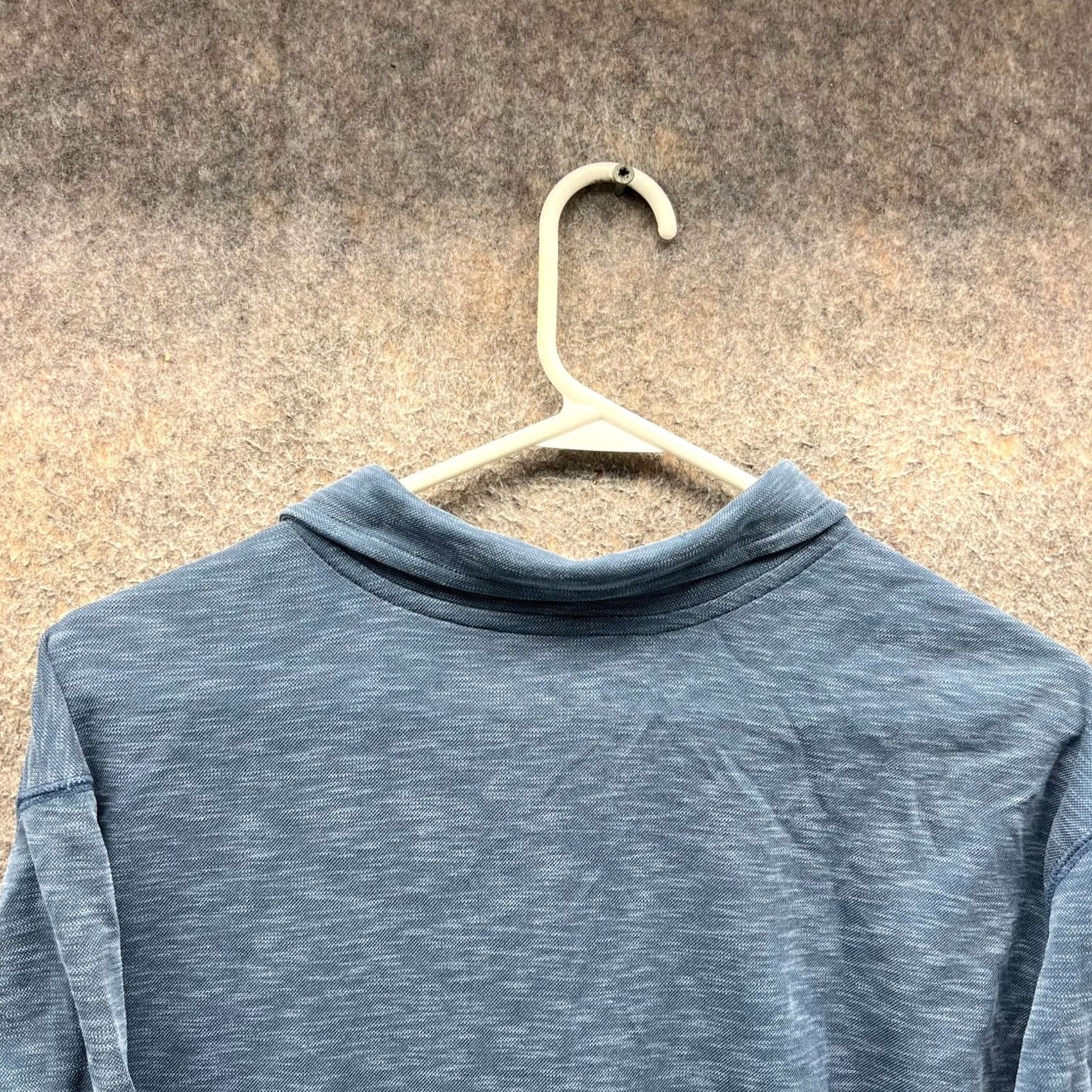 Eddie Bauer Eddie Bauer Polo Shirt Mens XL Blue Active Preppy Dress Heather Extra Large Polo Shirt Mens XL Blue Preppy 90s? Size 46R - 3 Thumbnail
