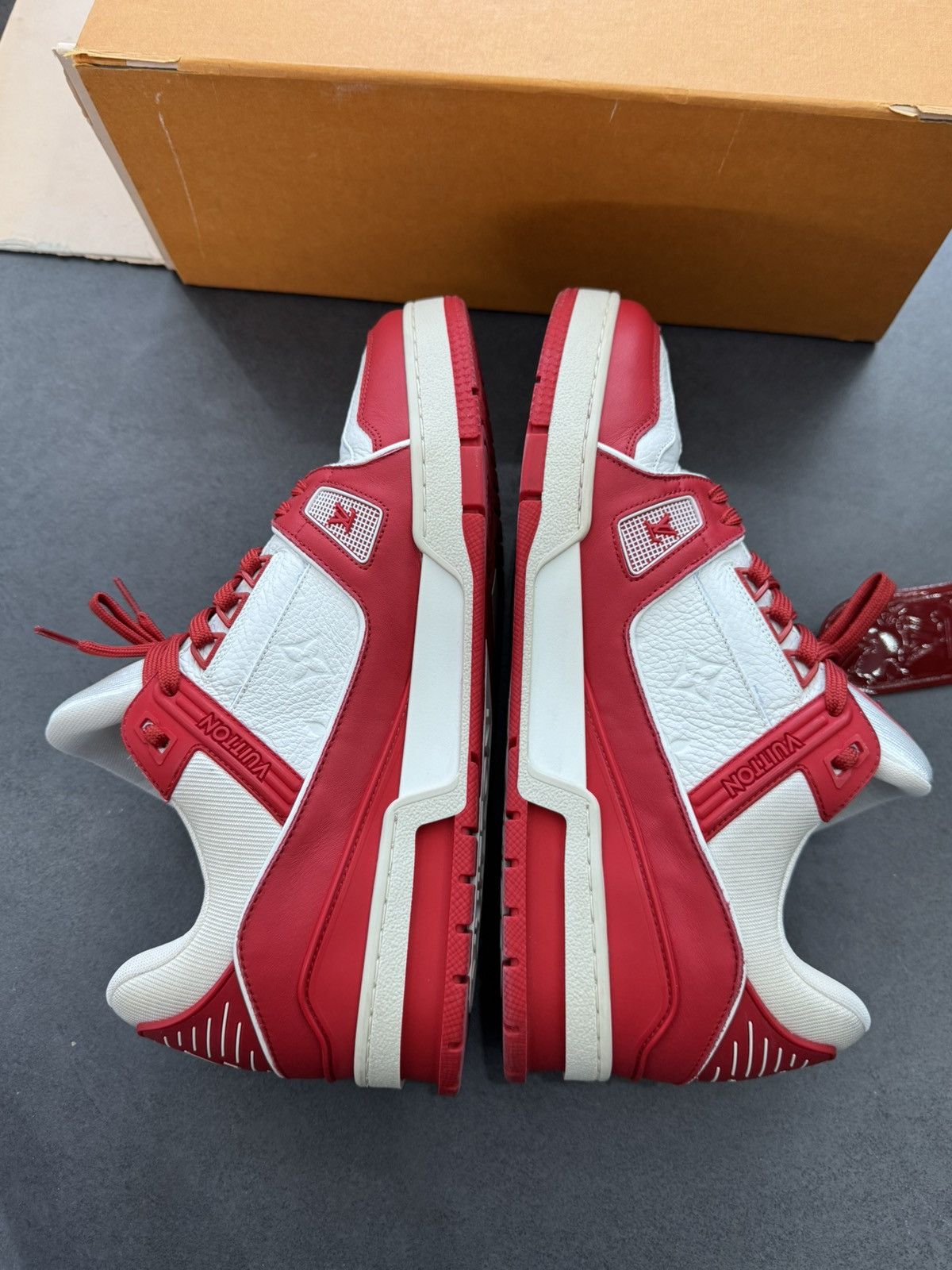 Louis Vuitton Louis Vuitton product red trainers Size US 11 / EU 44 - 11 Thumbnail