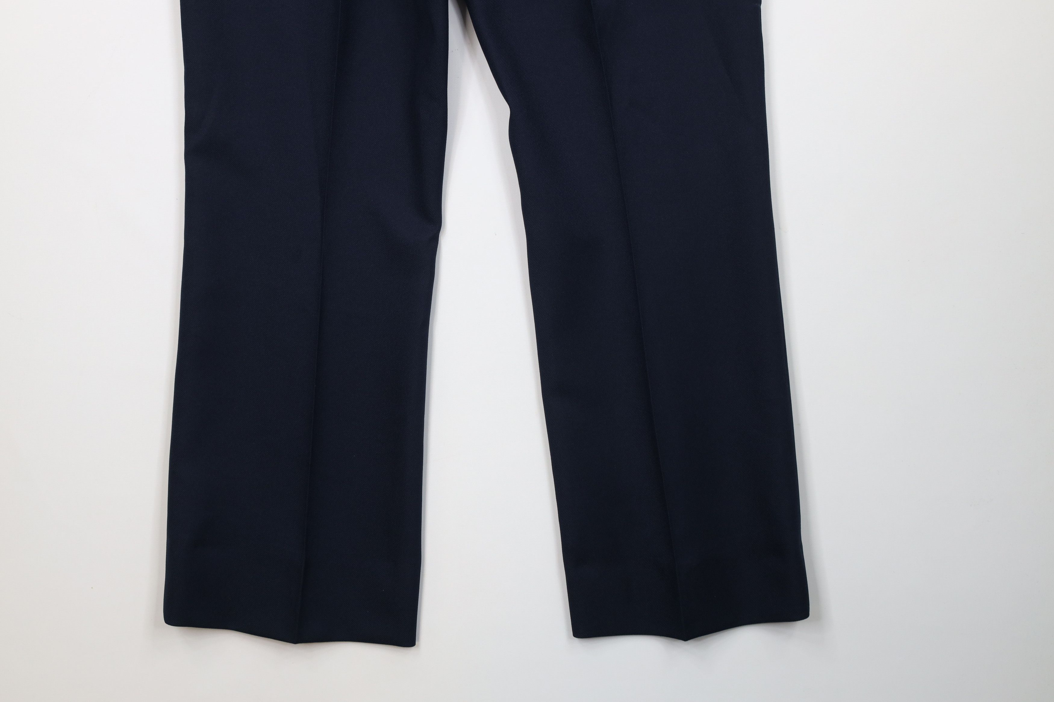 Vintage Vintage 70s Streetwear Wide Leg Chino Pants Navy Blue USA Size US 32 / EU 48 - 15 Thumbnail
