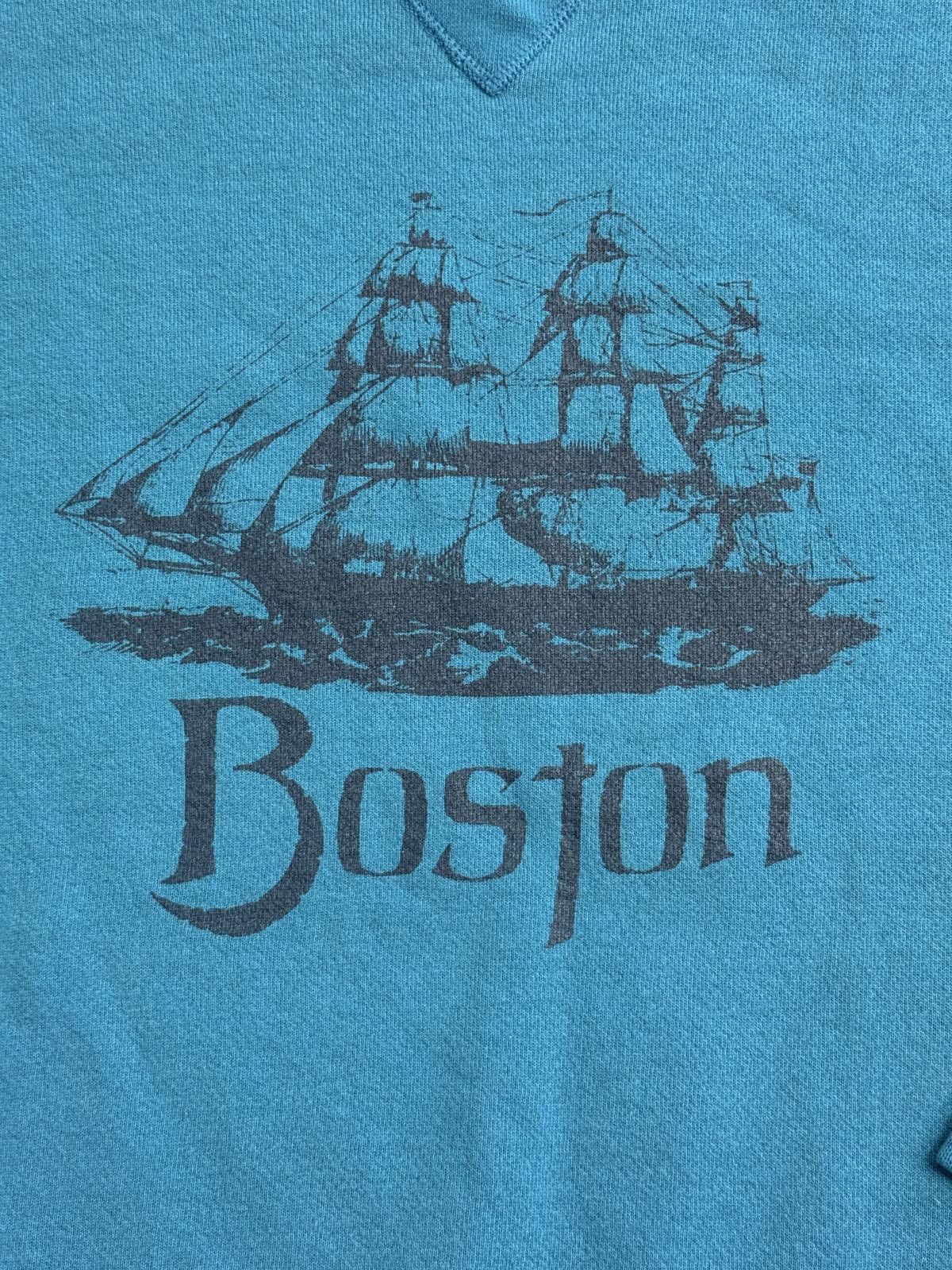 Designer Vintage Boston Tall Ship Crewneck Faded Blue Sailing Ship -M Size US M / EU 48-50 / 2 - 4 Thumbnail