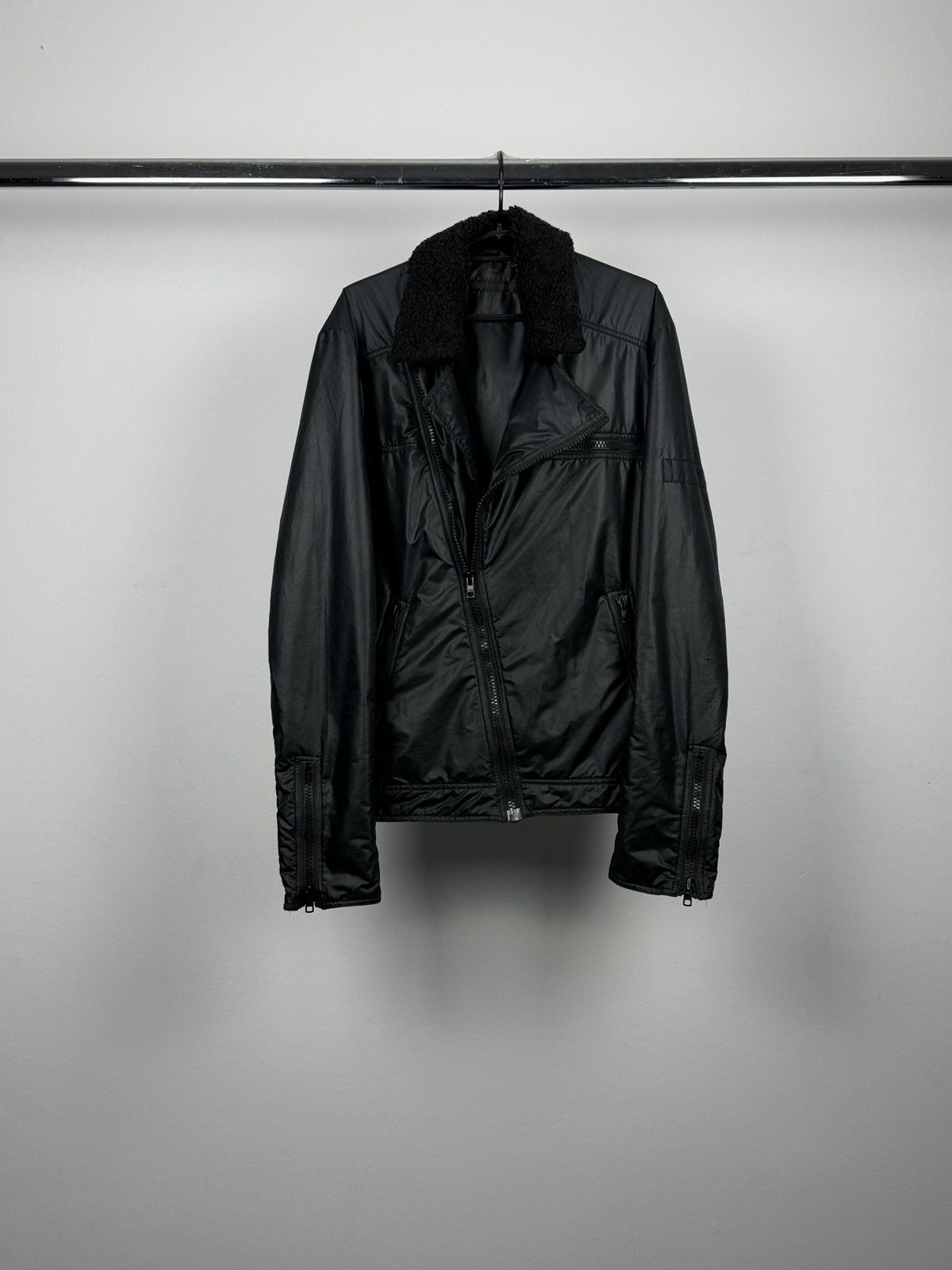 Veronique Branquinho Veronique Branquinho A/W2005 Black Nylon Patch Biker Jacket Size US M / EU 48-50 / 2 - 1 Thumbnail