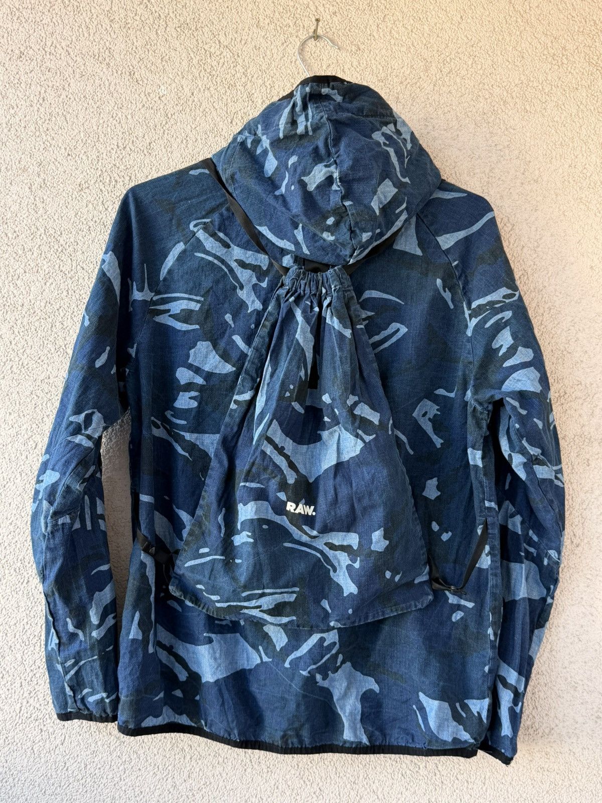 G-Star Men Jacket Windbreaker G-Star Blue Camo Print Size M Size US M / EU 48-50 / 2 - 7 Thumbnail