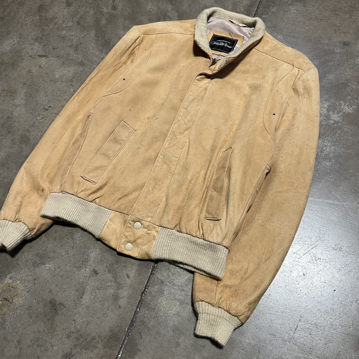 Saks Fifth Avenue Vintage Saks Fifth Ave Suede Leather Bomber Jacket 70s 80s Size US M / EU 48-50 / 2 - 3 Thumbnail