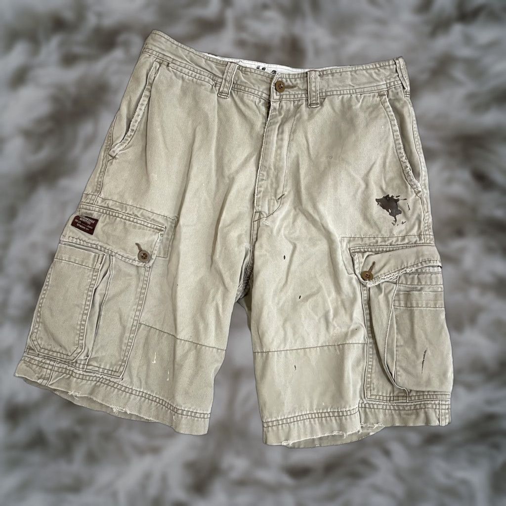 American Eagle Outfitters American Eagle Shorts Mens 31 Beige Tan Cargo Utility Skate Y2K Grunge Baggy Size US 36 / EU 52 - 1 Thumbnail