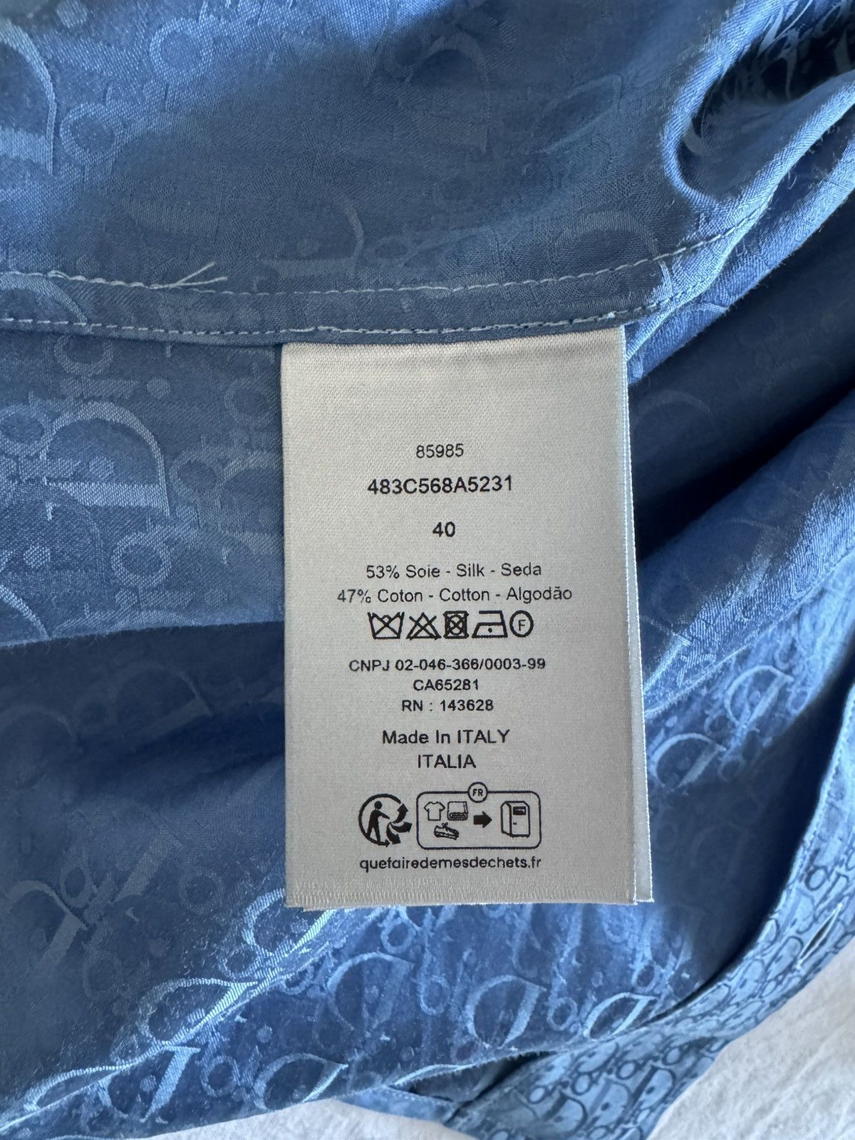 Dior Dior Button Up Size US S / EU 44-46 / 1 - 4 Thumbnail