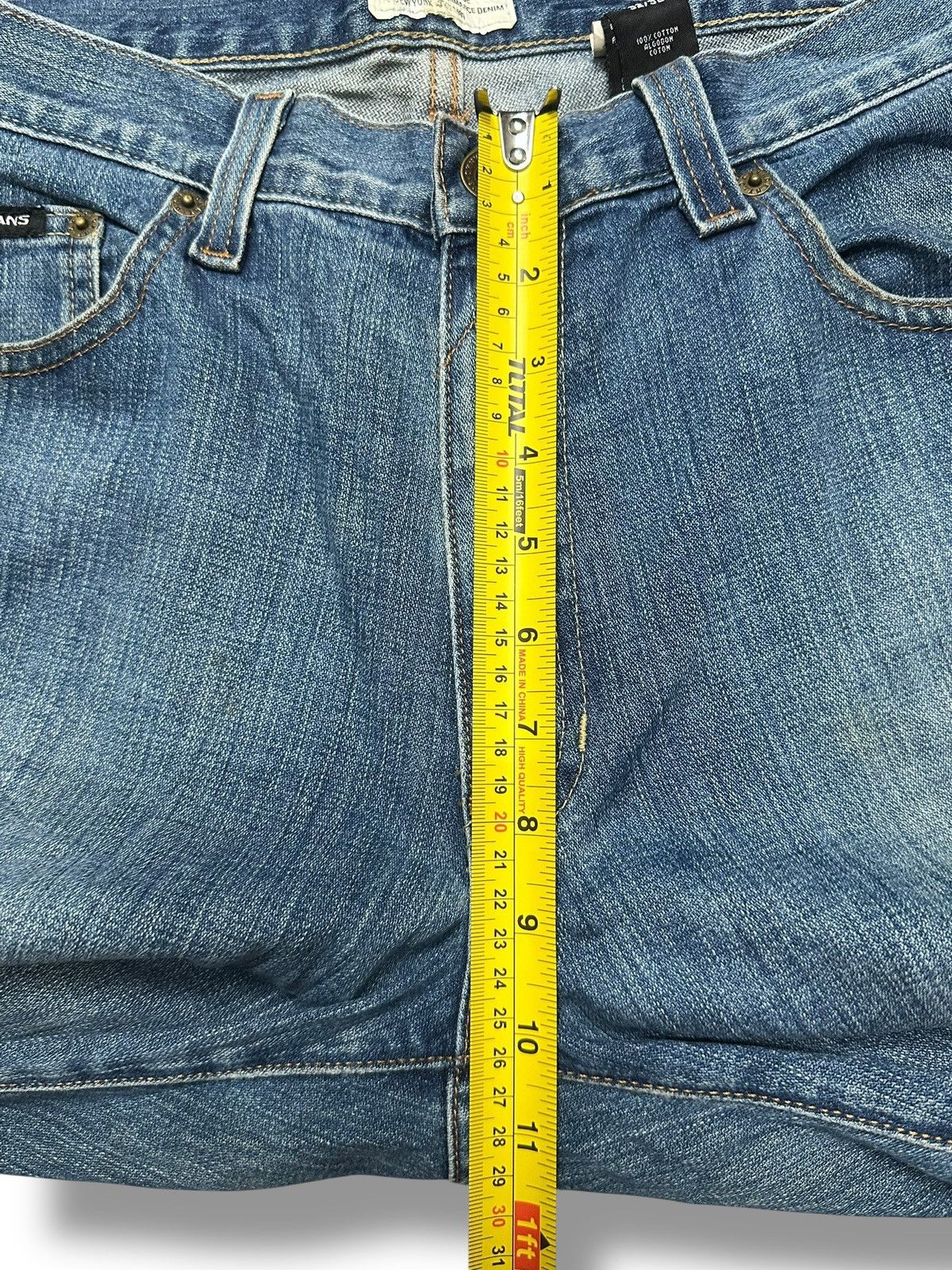 DKNY Vintage DKNY Jean Slight Flare & Bootcut with Faded BlueWash Size US 33 - 18 Thumbnail