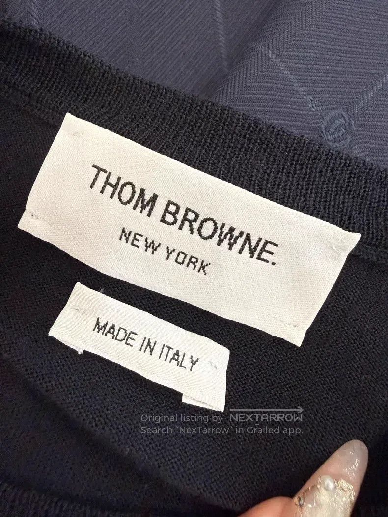 Other Thom Browne Baby Blue Wool Knit Sweater Size US XS / EU 42 / 0 - 7 Thumbnail