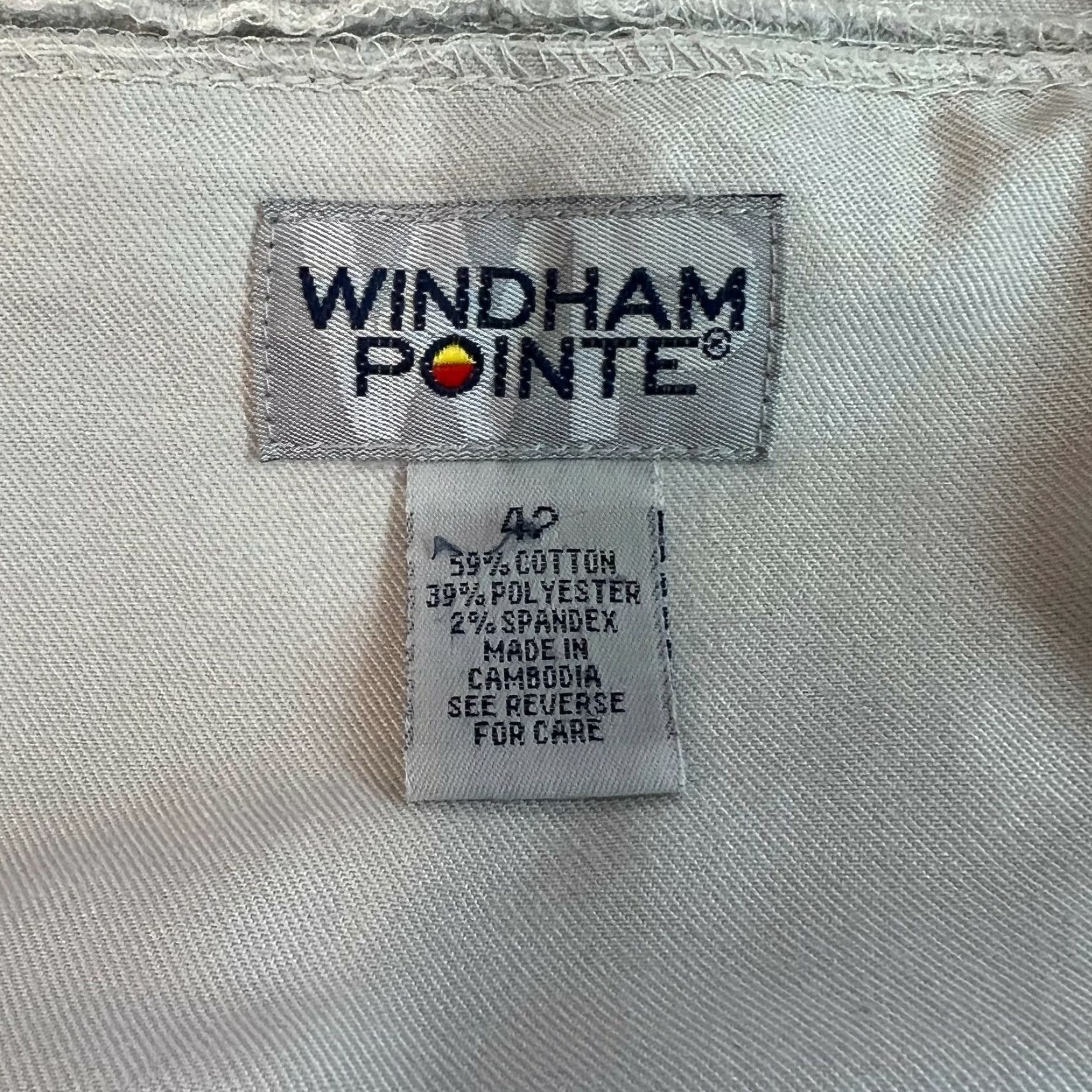 Vintage Windham Pointe Mens Chino Shorts Flat Front 5-Pocket Gray Size 42 Regular Adult Mens Shorts Size US 40 / EU 56 - 6 Thumbnail