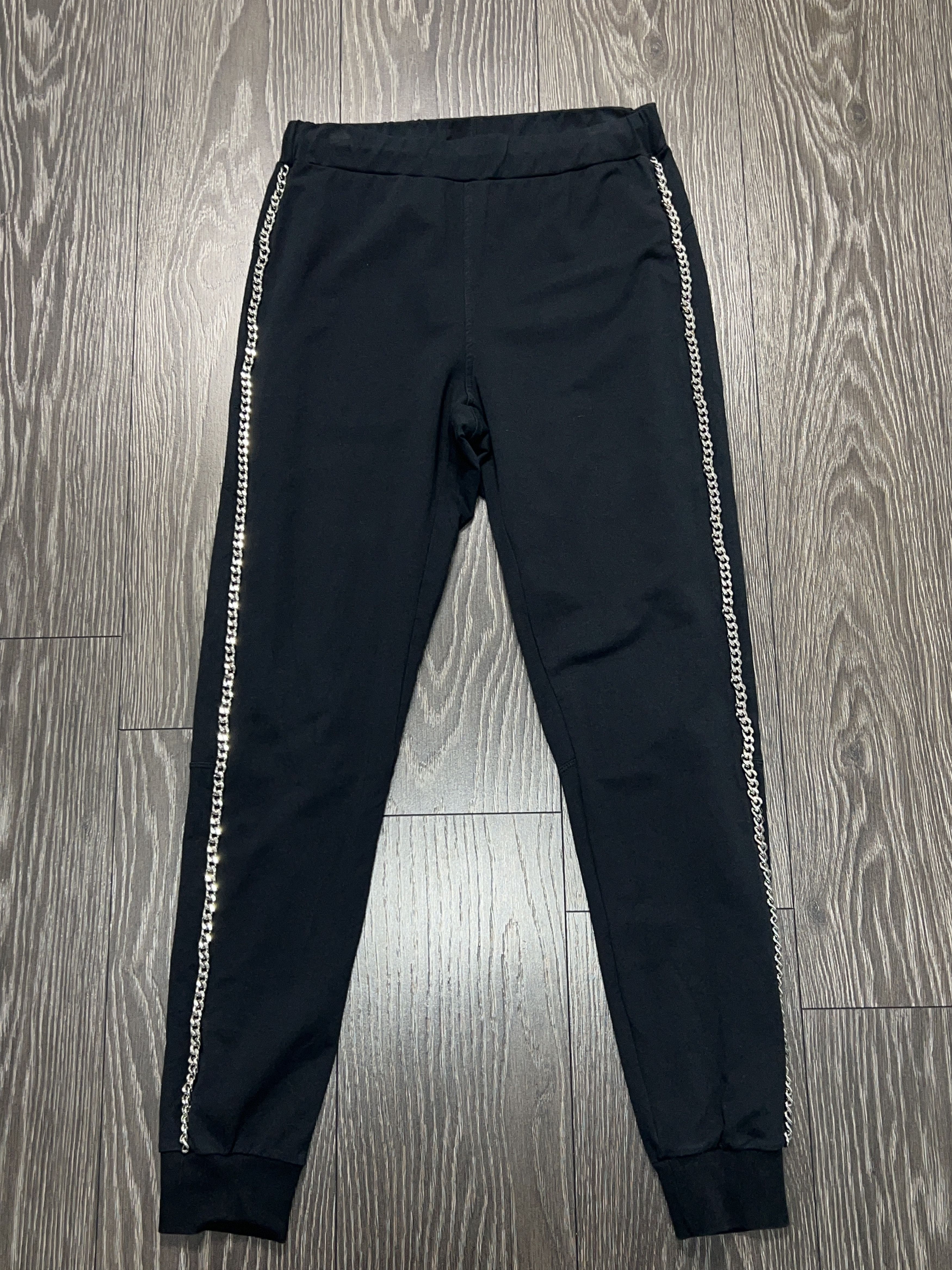 Philipp Plein Womens Philipp Plein Chain Cotton Pants Leggins Black Size 30" / US 8 / IT 44 - 1 Thumbnail