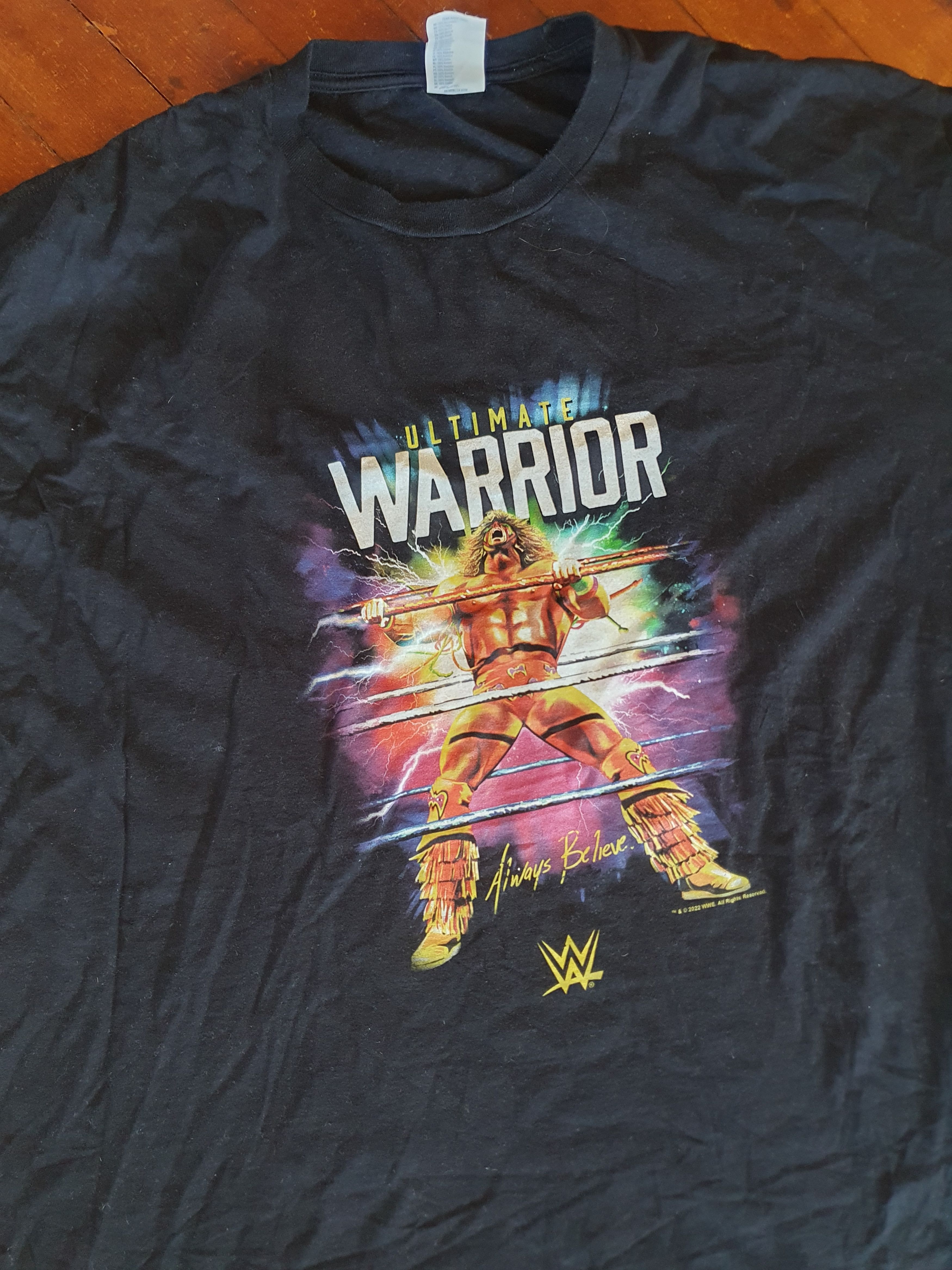 WWE Ultimate Warior Always Believe WWE 2022 t-shirt sz 4XL Size US XXL / EU 58 / 5 - 7 Thumbnail