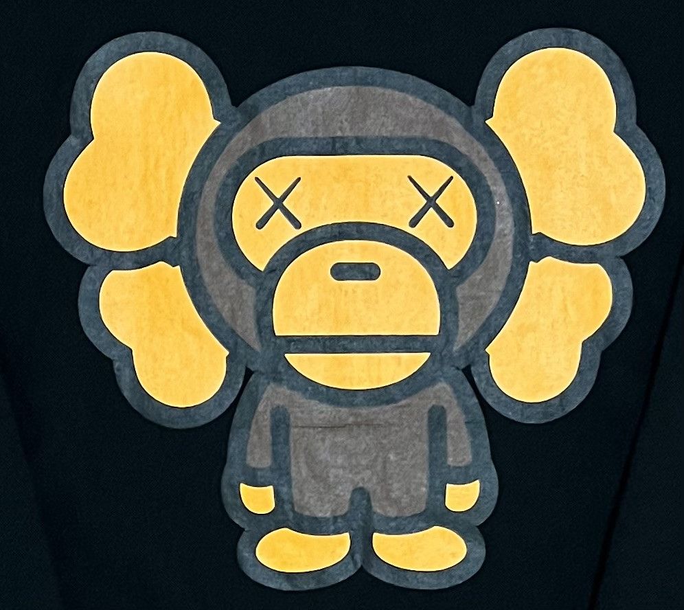 Bape Bape Kaws crew neck pullover sweatshirt Size US XS / EU 42 / 0 - 3 Thumbnail