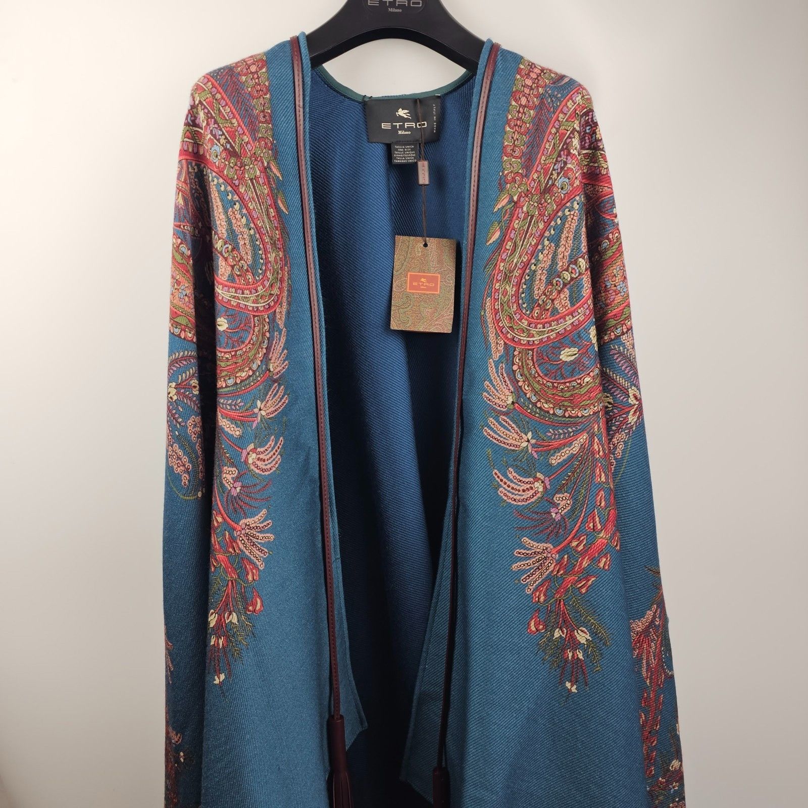 Etro ETRO Multicolor Wool Cape Size ONE SIZE - 1 Thumbnail